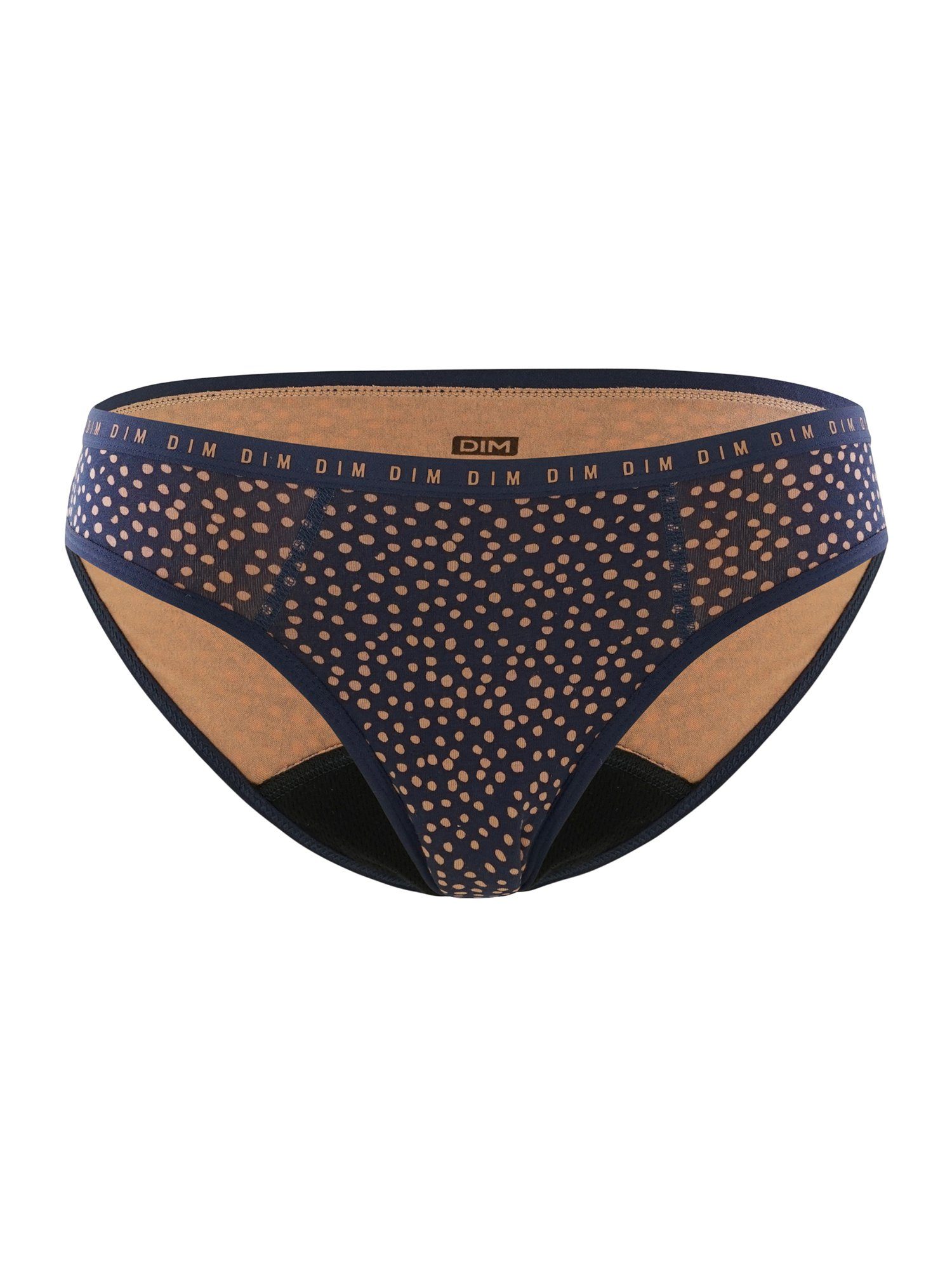 DIM Funktionsunterhose DIM Protect Period Slip mit Punkten, normal, Bio Baumwolle