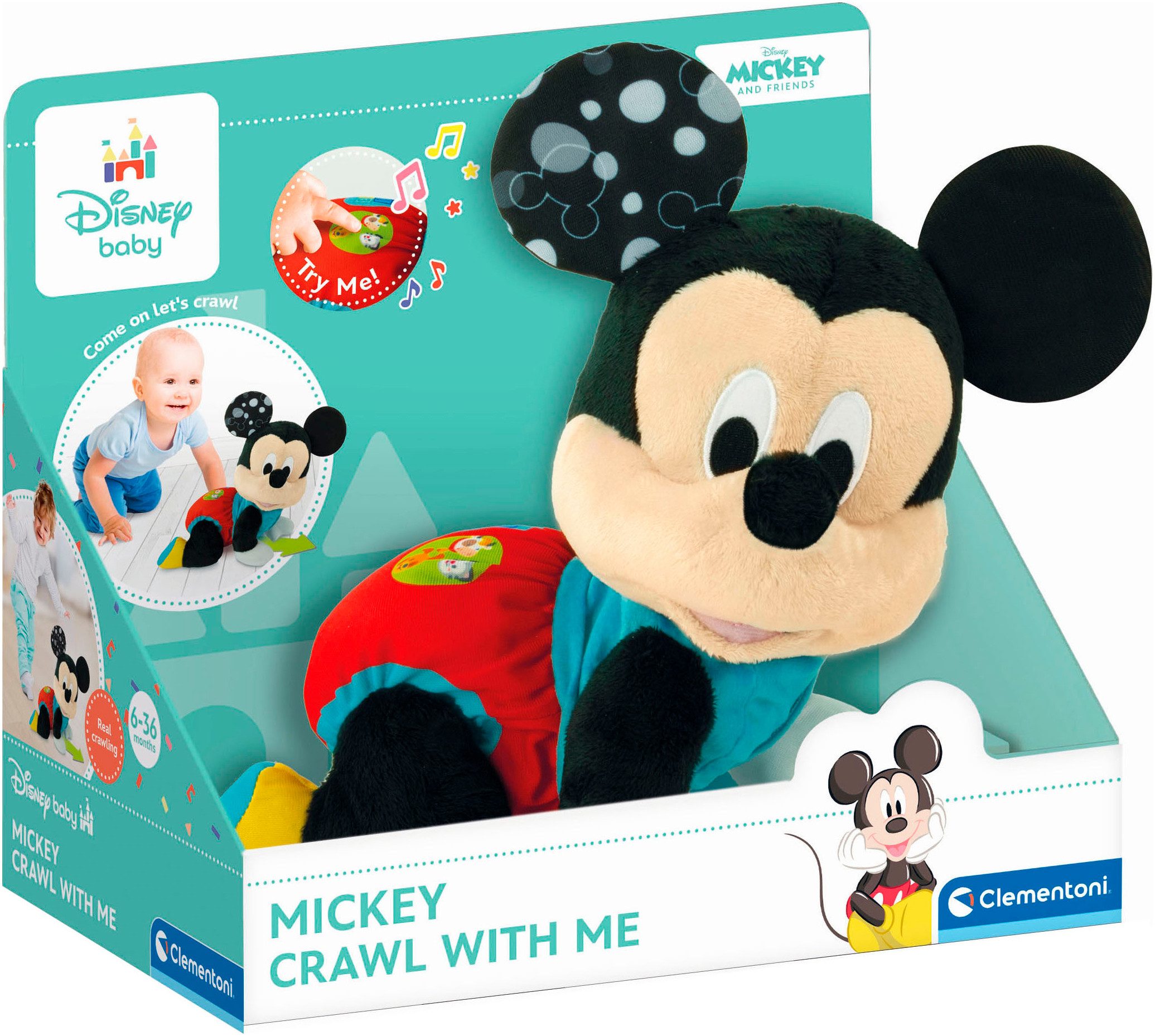 Clementoni® Plüschfigur Disney Baby, Mickey - günstig online kaufen