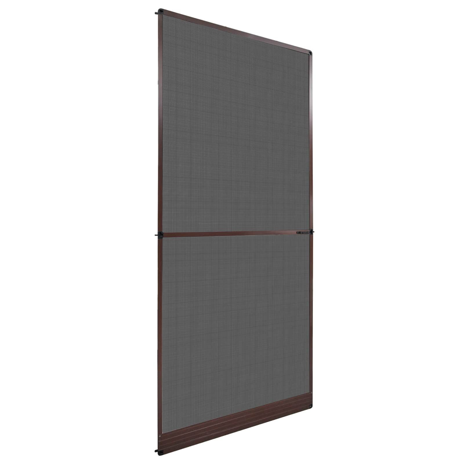 vidaXL Terrassendach Schwenk-Insektenscreen Braun und Schwarz 100 x 215 cm, (1-St)