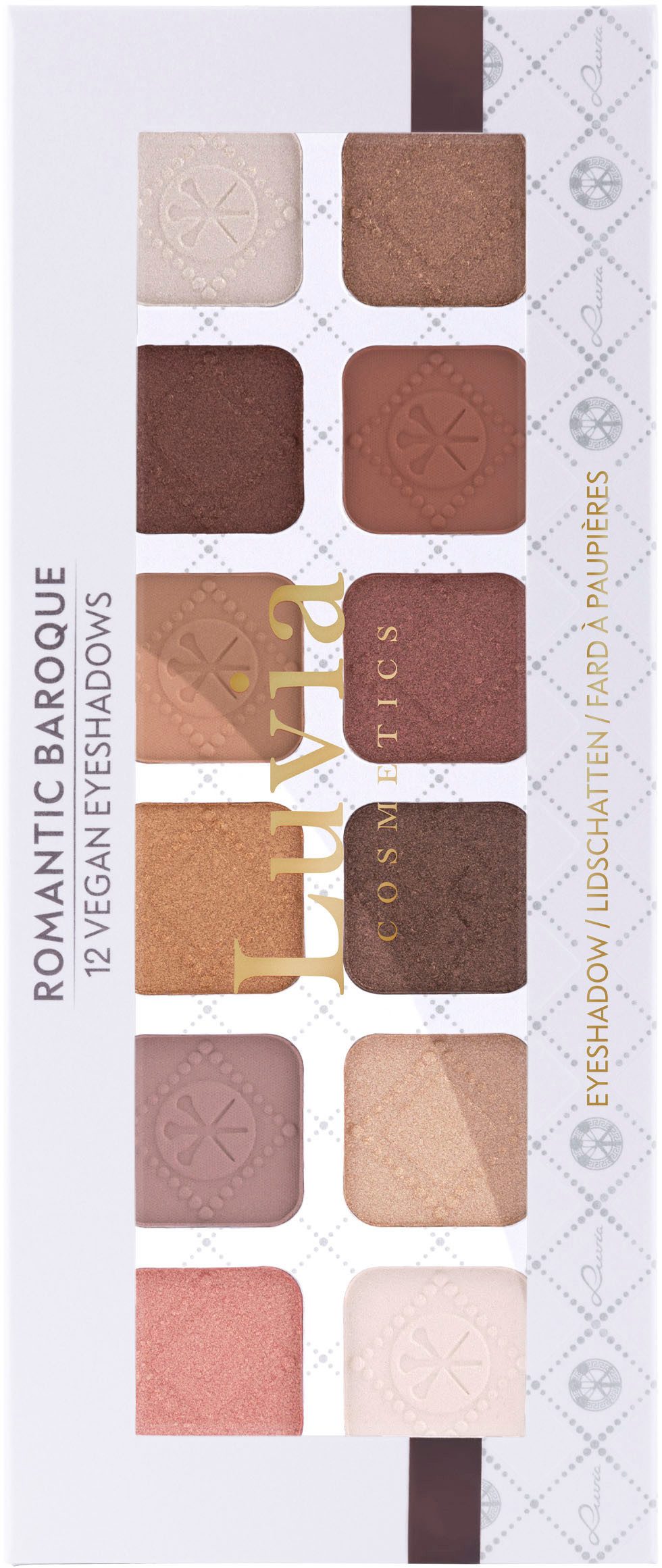 Luvia Cosmetics Lidschatten-Palette Karmaflage, Matt und schimmernd, hochpigmentiert, müheloses Verblenden.