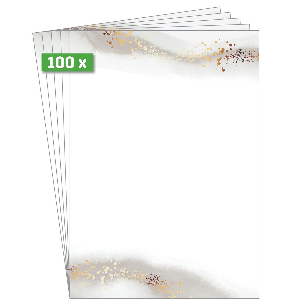 Sigel Motivpapier Motivpapier beige/gold DIN A4 90g/m² 100 Blatt