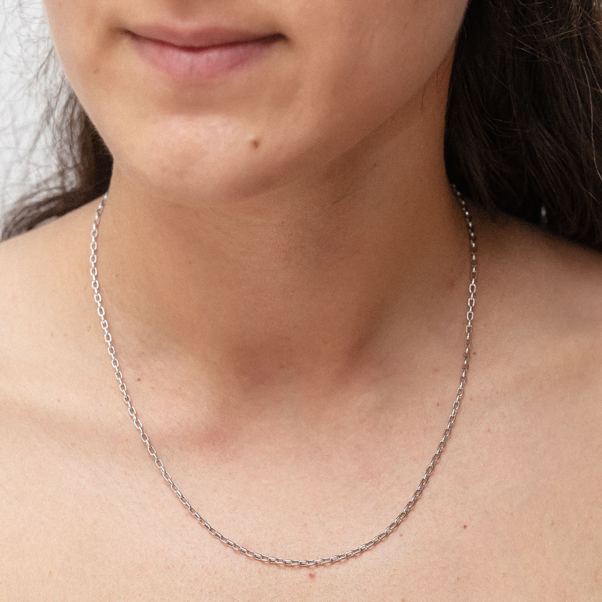 Zeeme Collierkettchen 925 Silber Ankerkette 45cm