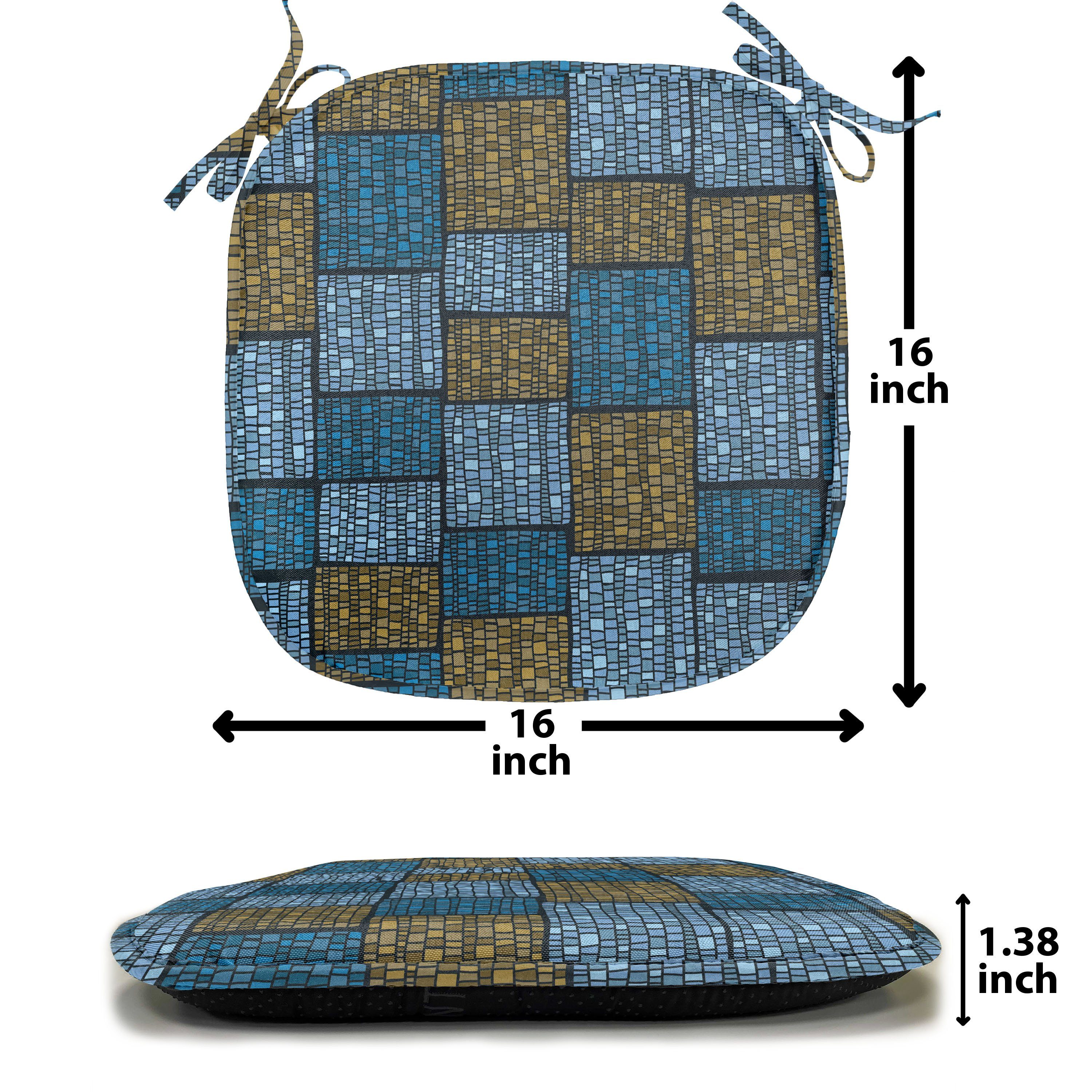 Abakuhaus Stuhlkissen Dekoratives wasserfestes Kissen Oriental Jahrgang für Motif Riemen Küchensitze, Abstrakt mit