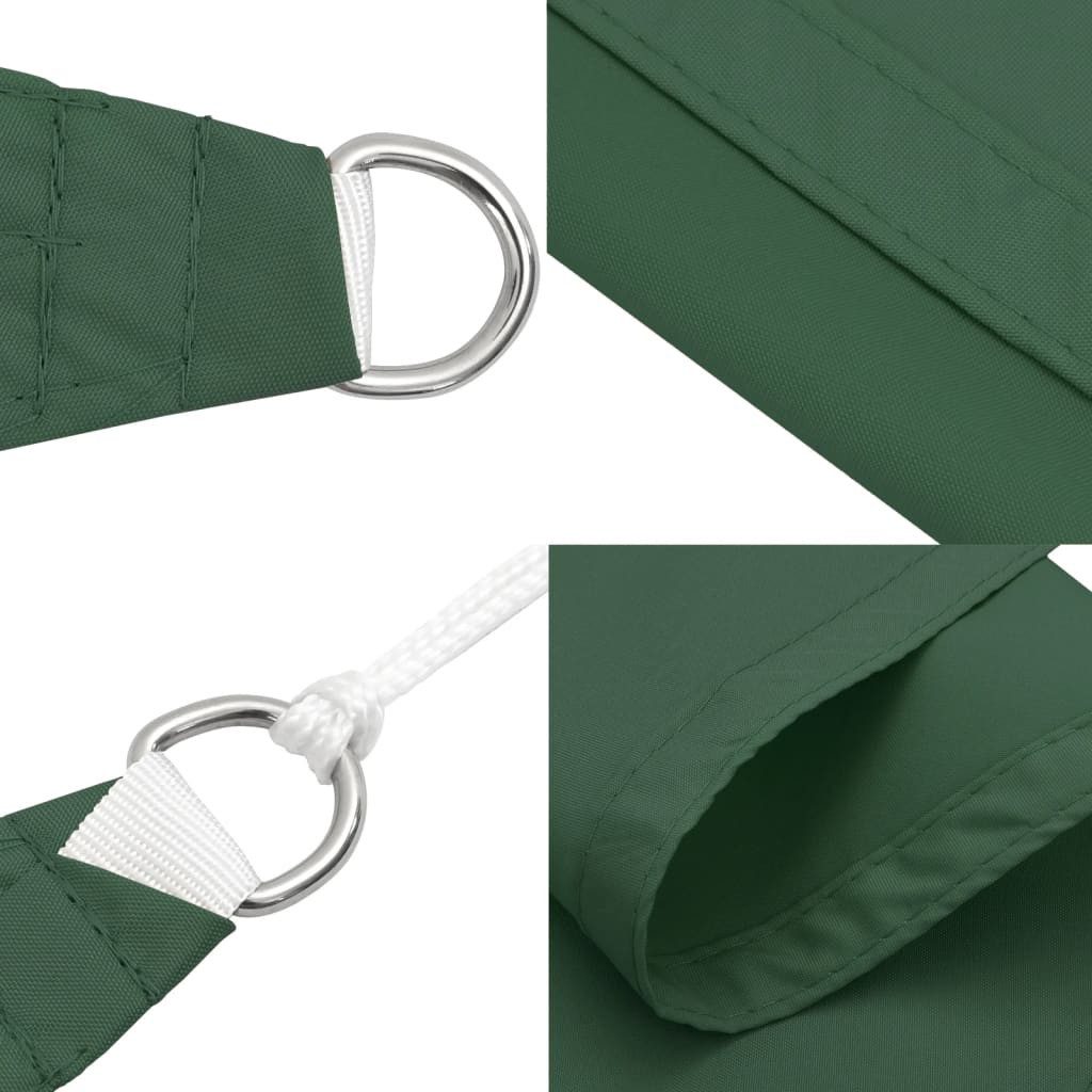 vidaXL Sonnensegel Sonnensegel Oxford-Gewebe Quadratisch 4,5x4,5 m Dunkelgrün, (1-tlg)