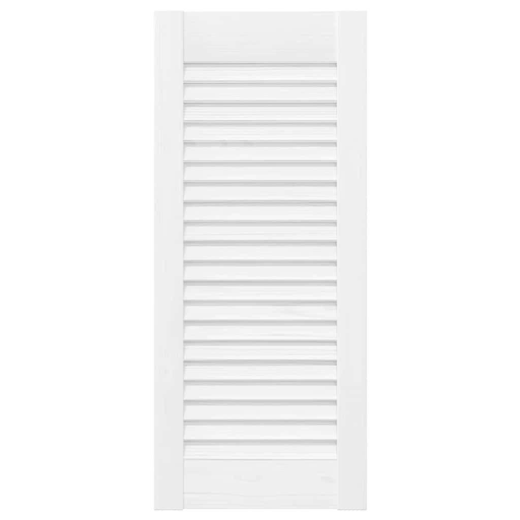 vidaXL Schranktür Schranktür Lamellen-Design Weiß 61,5x29,5 cm (1 St)