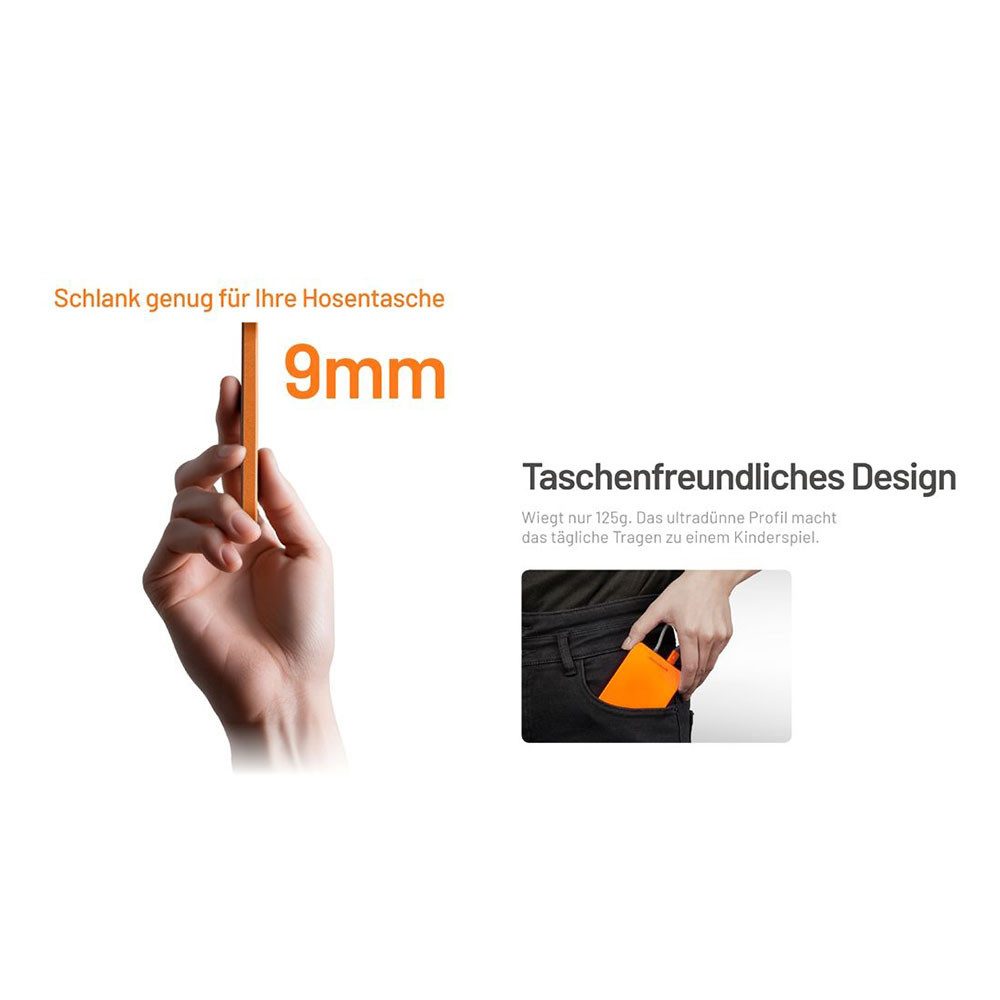 Nitecore Pocket5 Powerbank 5.000mAh - Orange Powerbank Nitecore Powerbank Pocket 5 5000 mAh (1 St), robustes Gehäuse