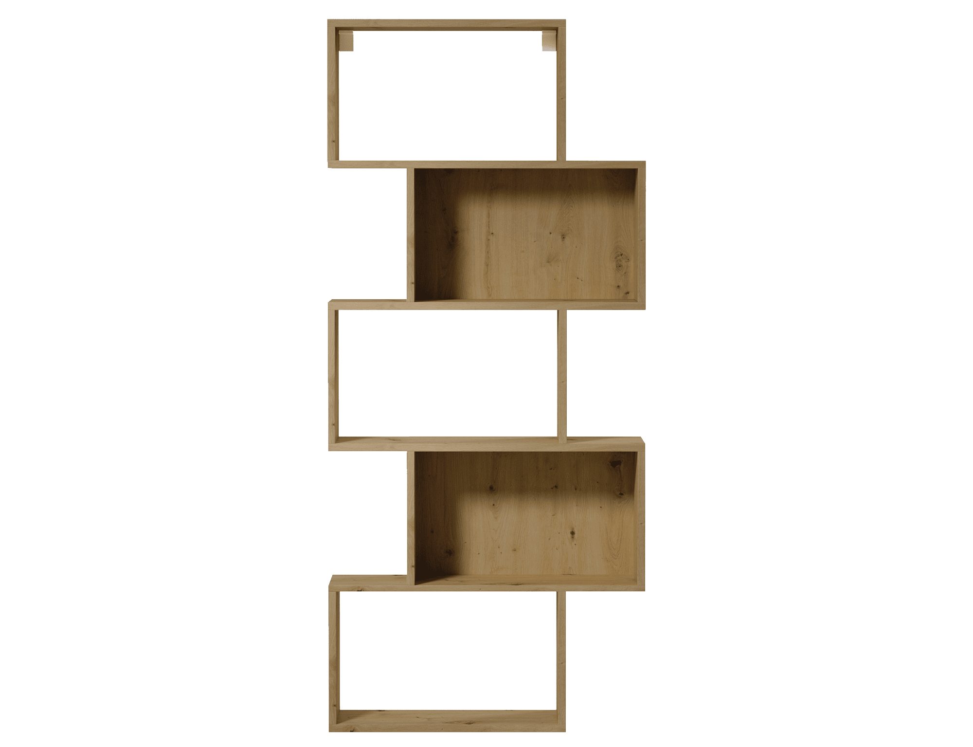 MOEBLO Bücherregal Regal SANO, modernes Standregal 180 cm, erhältlich in Weiß, Schwarz oder Eiche Artisan, Bücherregal Bücherregal für das Büro Bücherregal für Dokumente Wohnbereich Wohnzimmer