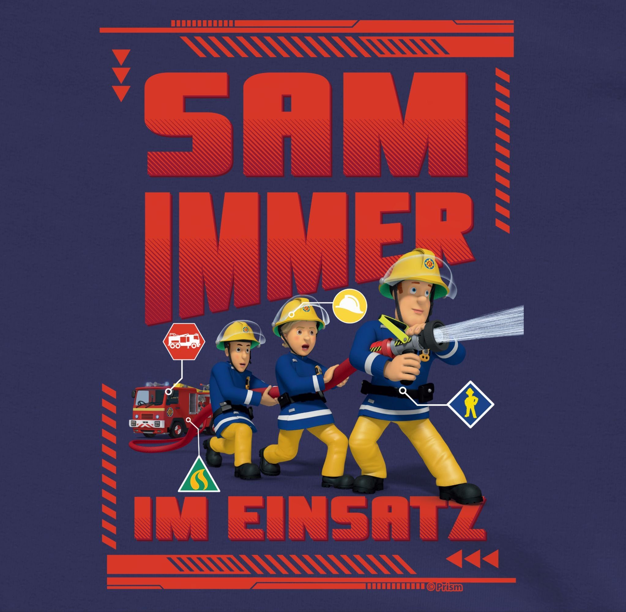 Shirtracer Sweatshirt Sam immer im Einsatz Feuerwehrmann Sam Jungen
