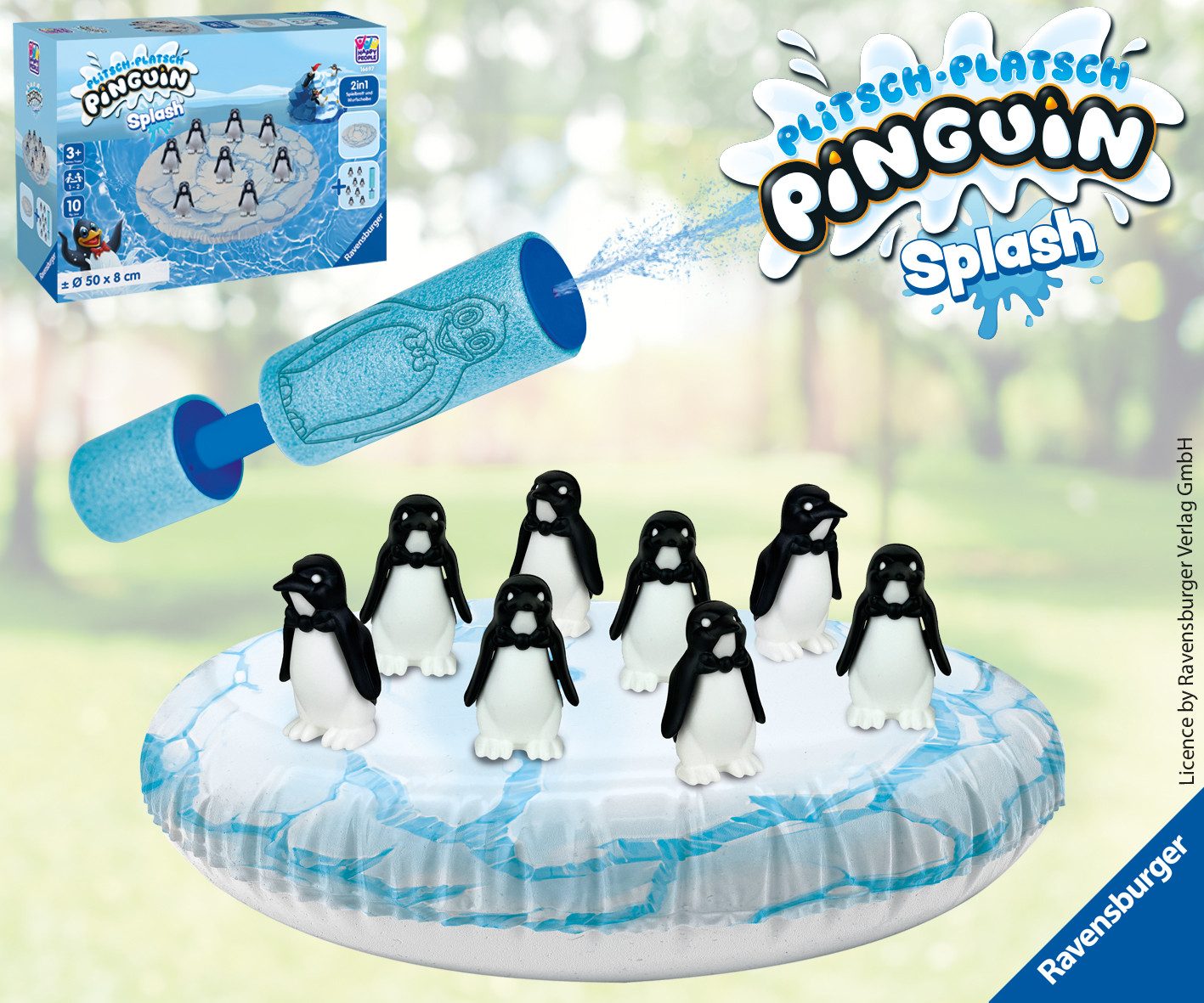 Happy People Spiel Ravensburger Der Eisberg wackelt, Outdoorspiel, mit Foamshooter