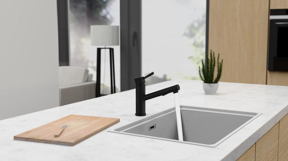 welltime Küchenarmatur Paris Hochdruck Küchenarmatur, mit herausziehbarer H günstig online kaufen