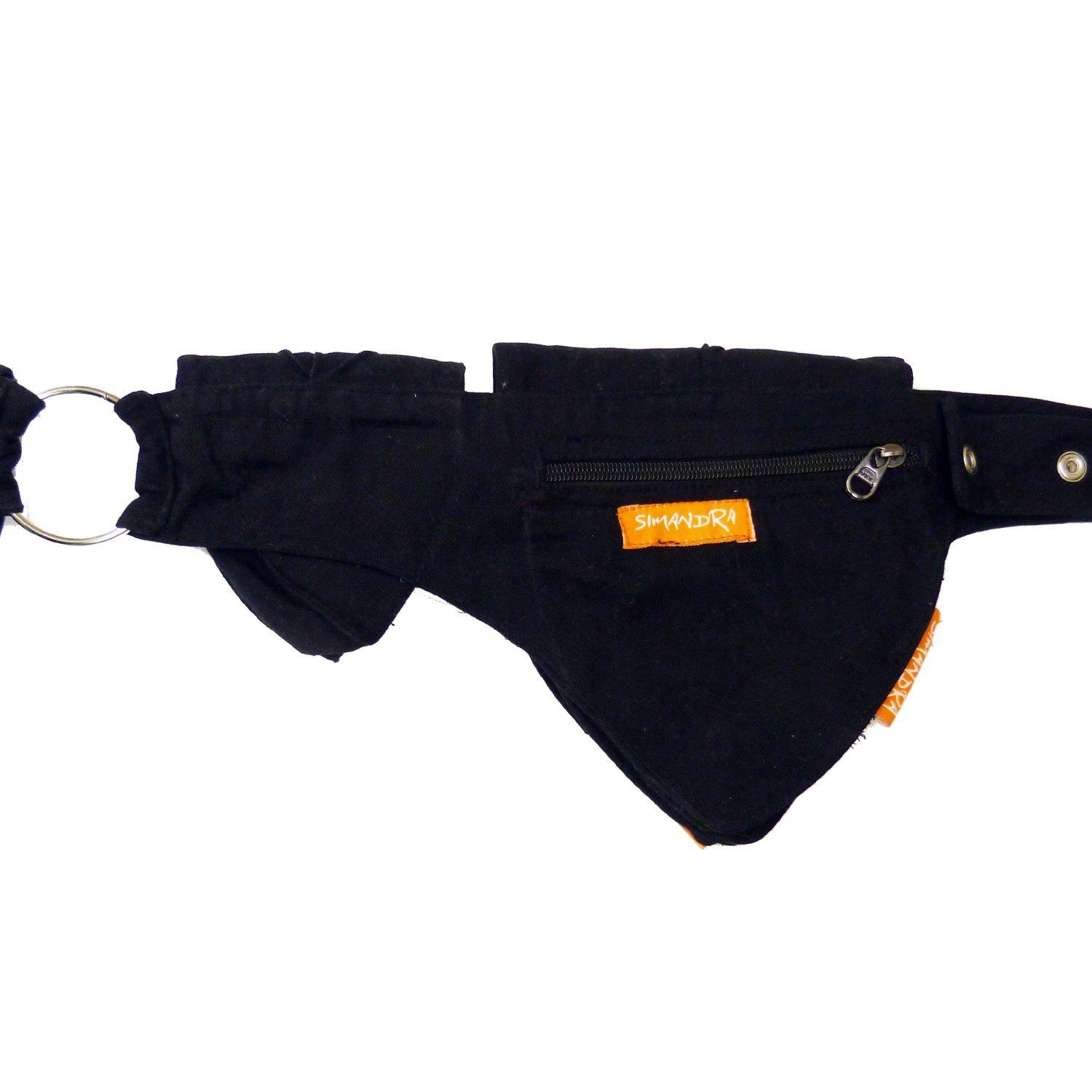 + Schwarz Gürteltasche SIMANDRA Reißverschluss I Blatt, Druckknopf individuell + Taschen Hüfttasche 4 verstellbar mit Bauchtasche