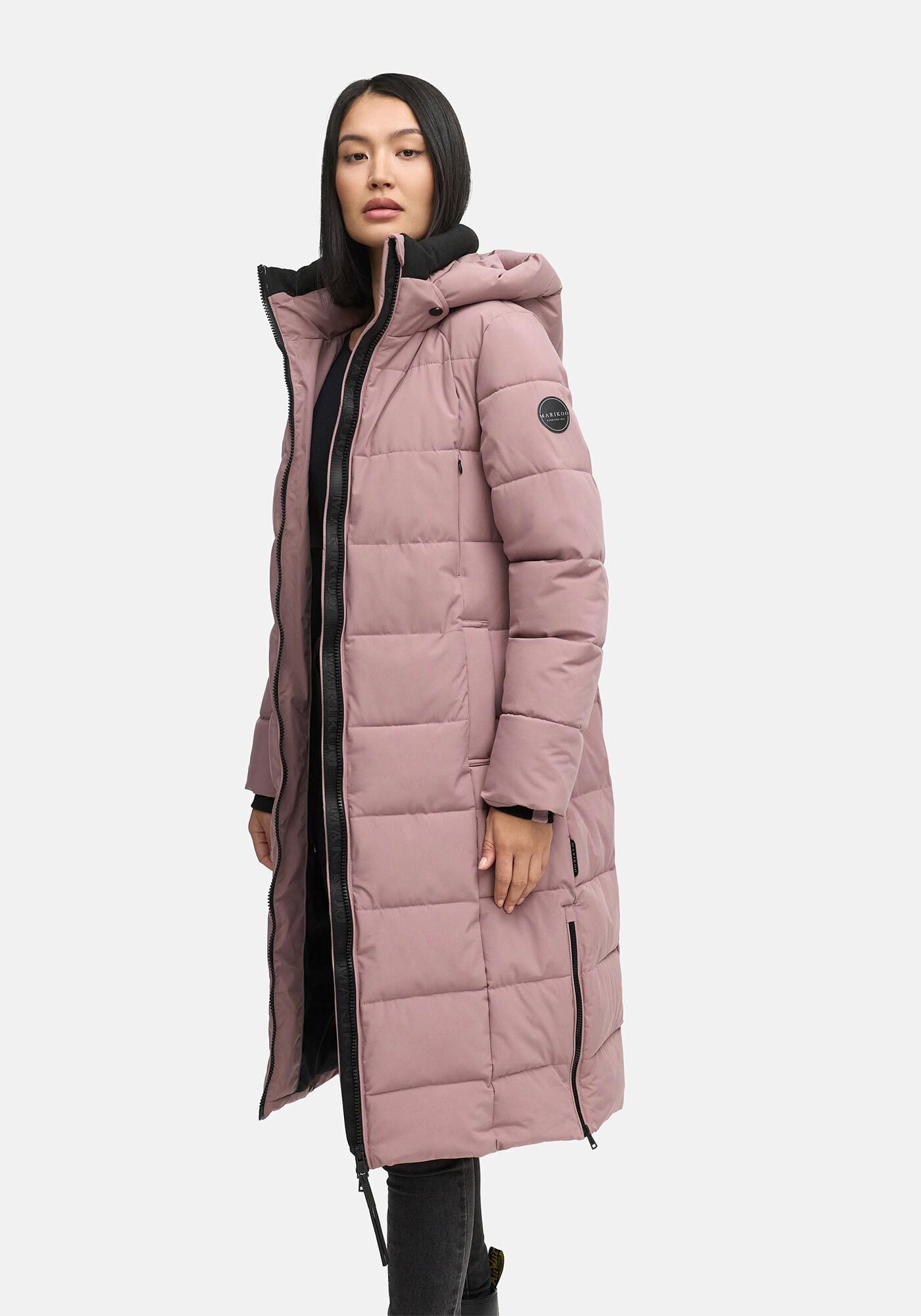 Marikoo Winterjacke Lanitaa Steppmantel mit abnehmbarer Kapuze