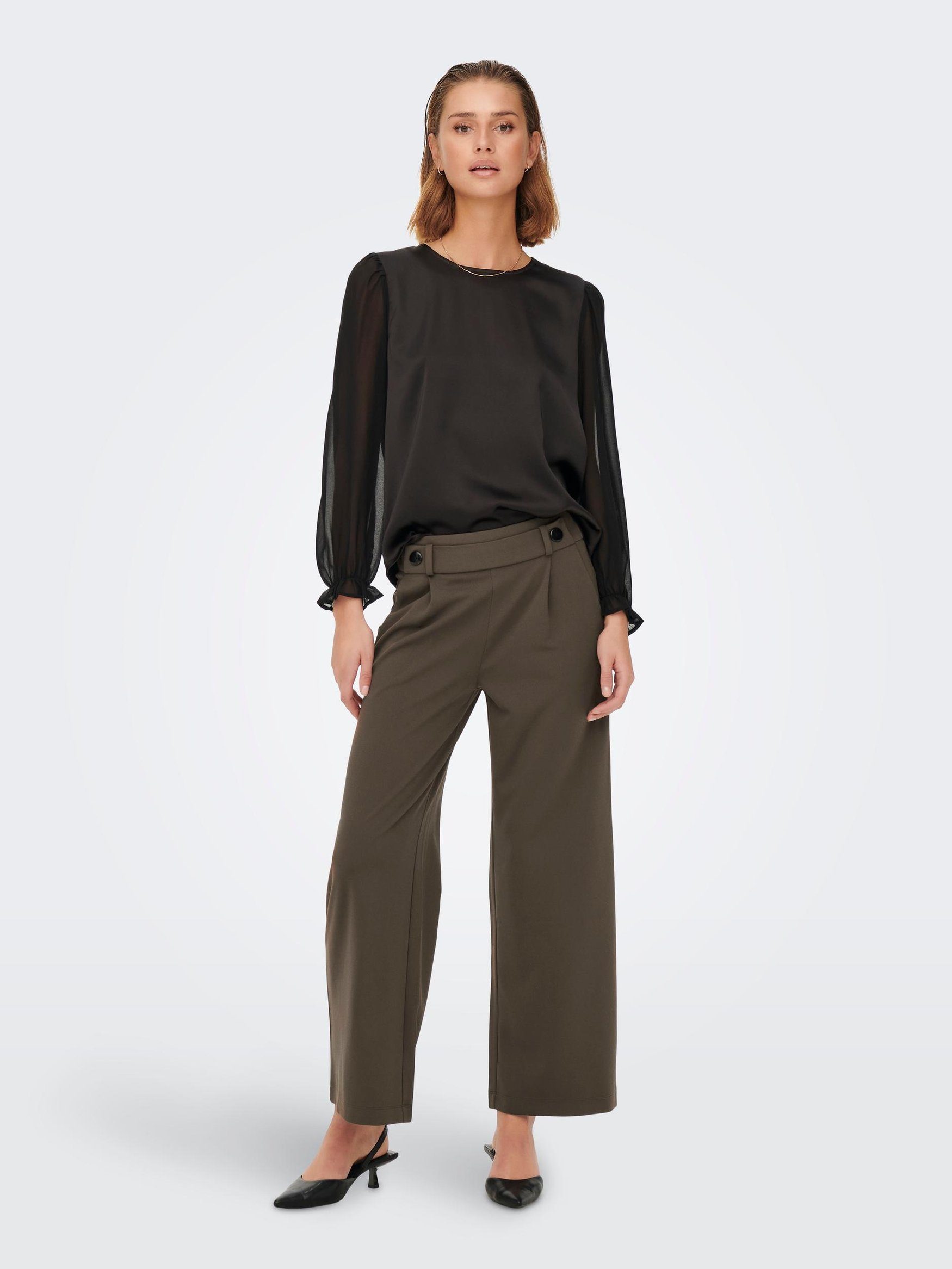 JACQUELINE de YONG Stoffhose Marlene Schlupf günstig online kaufen
