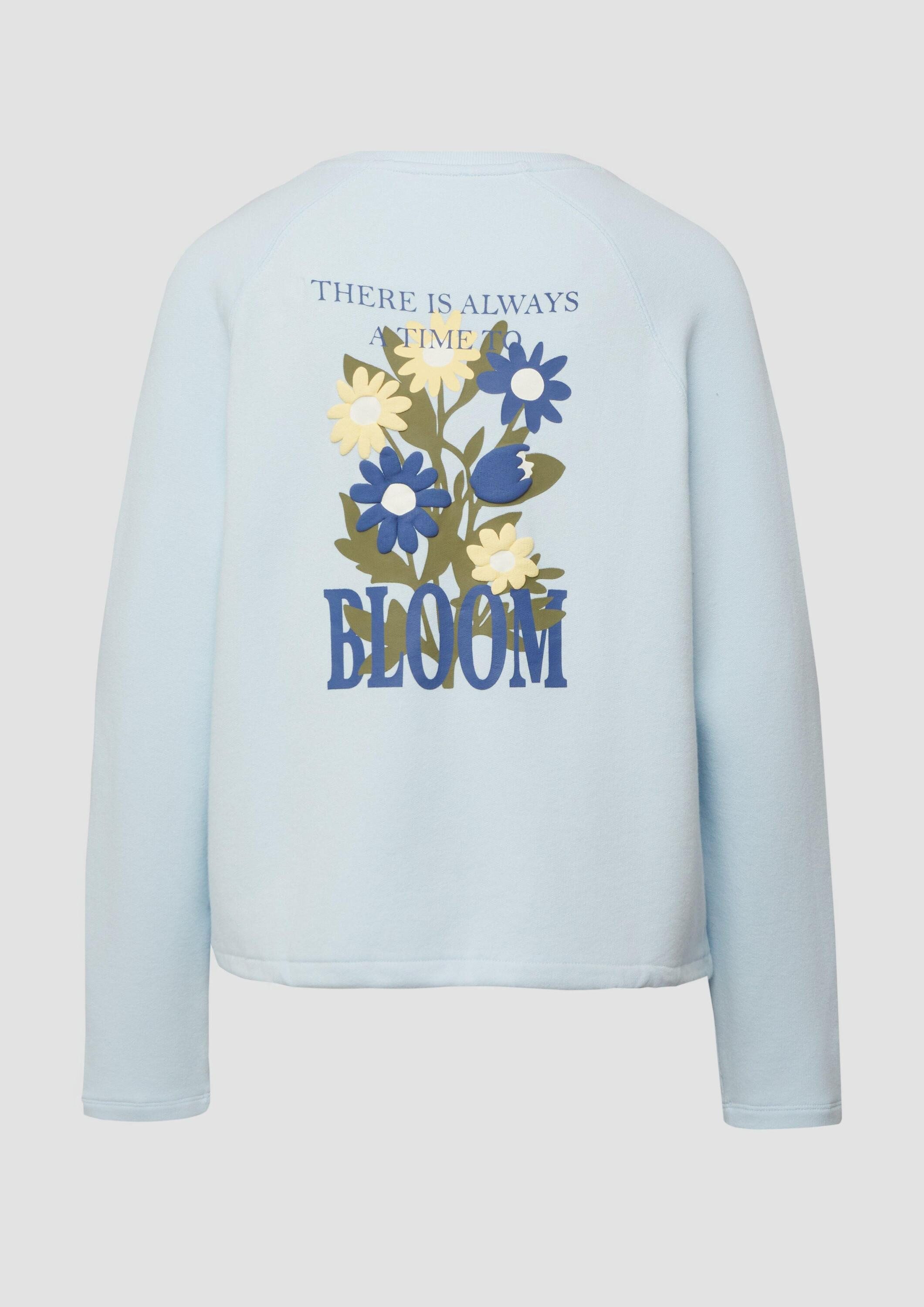 s.Oliver Sweatshirt Sweatshirt Sweatshirt im Relaxed Fit mit Rückenprint – Bild 3 von 5
