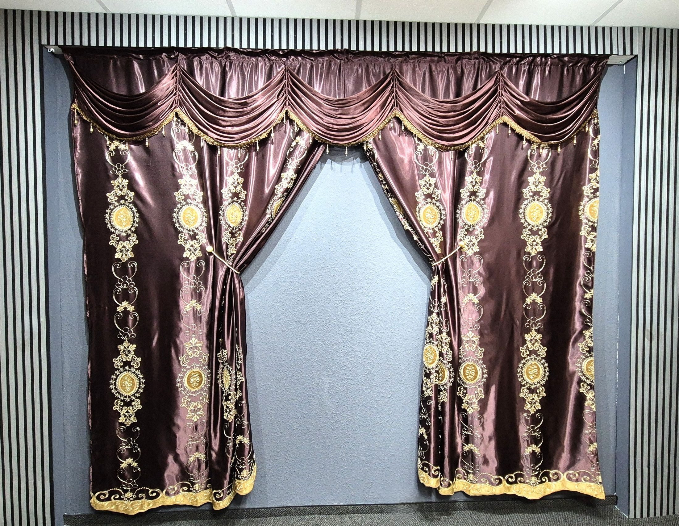 Gardinen by Justyna Verdunkelungsvorhang Barock Gardine günstig online kaufen