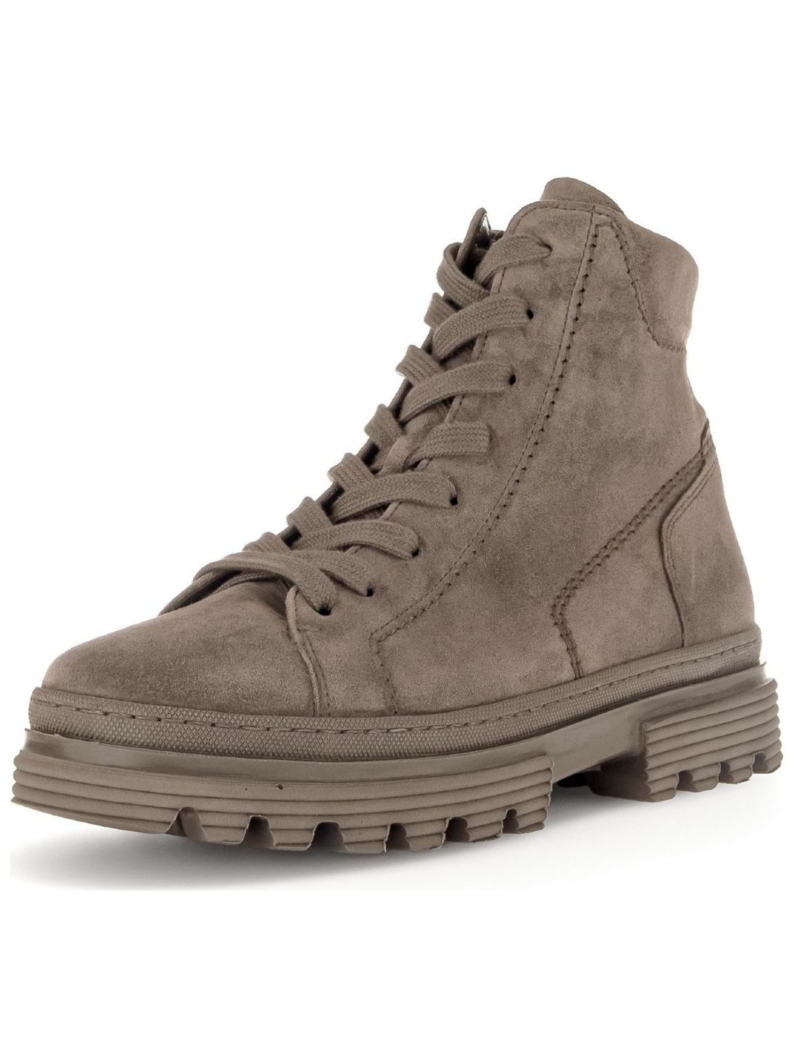 Stiefelette Veloursleder Schnürstiefelette