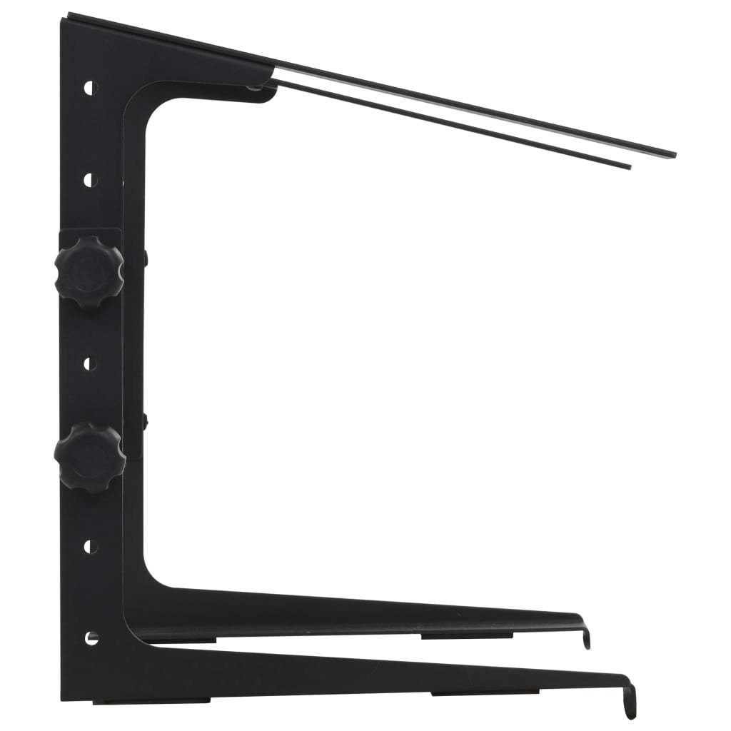 cm Stahl Monitorständer Laptopständer Schwarz vidaXL 30,5x28×(24,5-37,5)