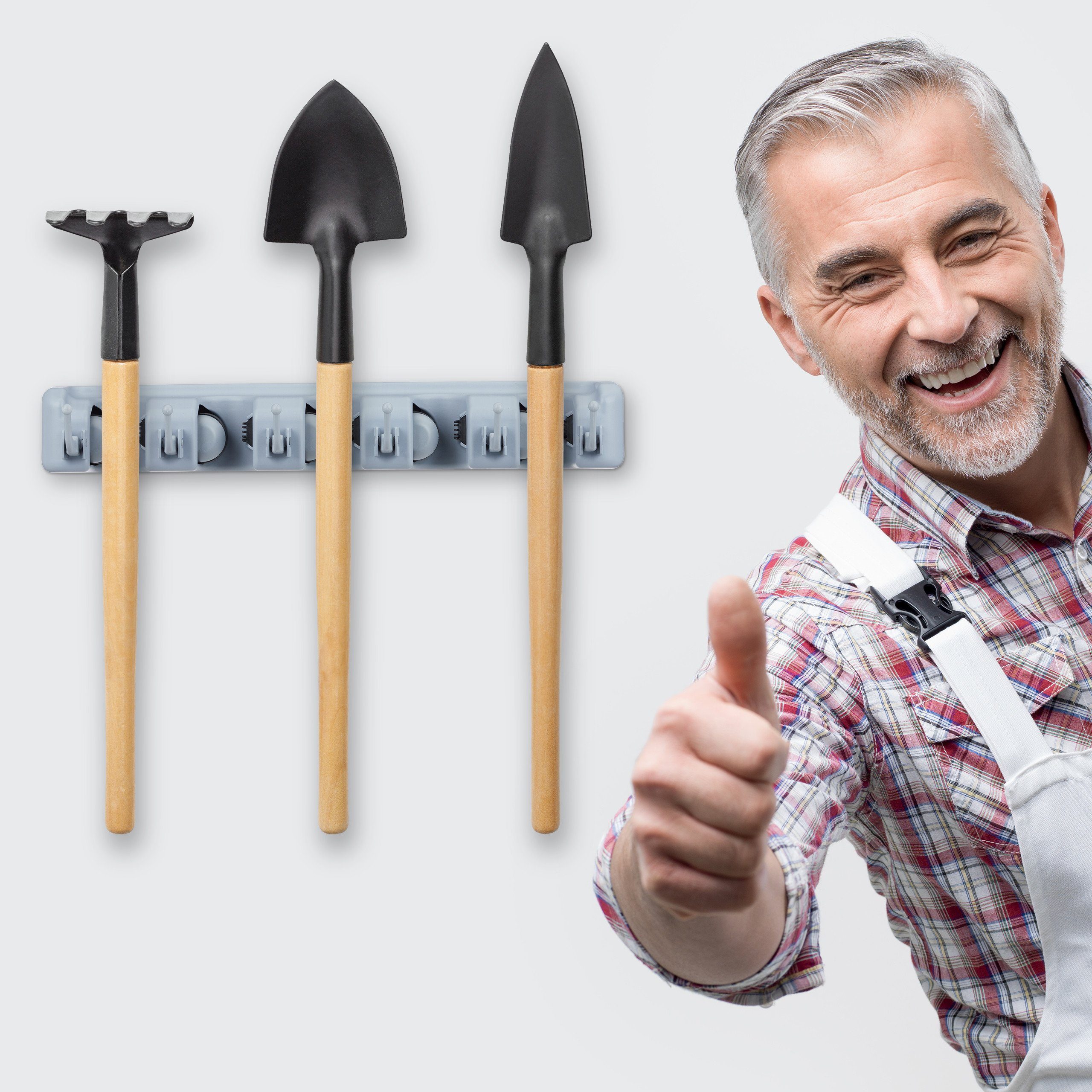 relaxdays Gartengerätehalter Gerätehalter Wandhalterung günstig online kaufen