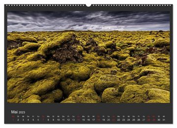 CALVENDO Wandkalender Island - Spektakuläre Landschaft aus Feuer, Wasser und Eis (Premium, hochwertiger DIN A2 Wandkalender 2023, Kunstdruck in Hochglanz)