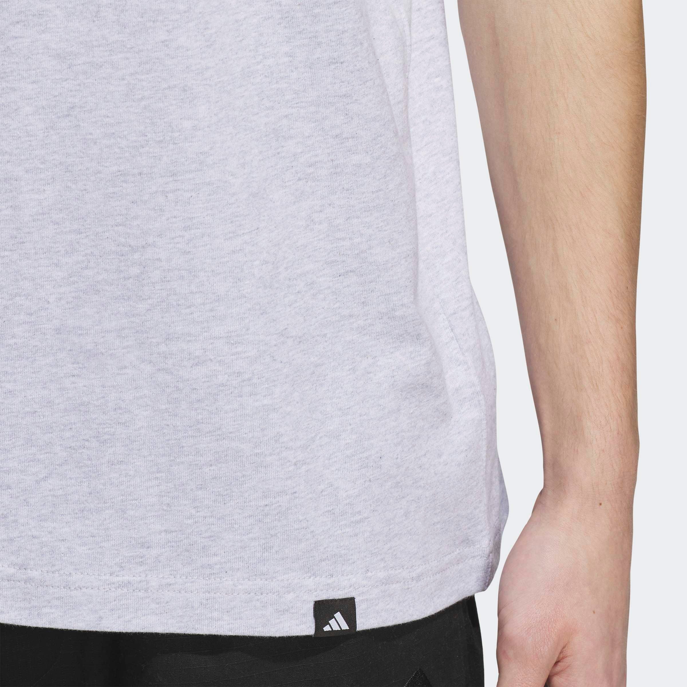 adidas Sportswear T-Shirt M LUX CLR HTH T mit Rundhalsausschnitt, aus Baumwolle