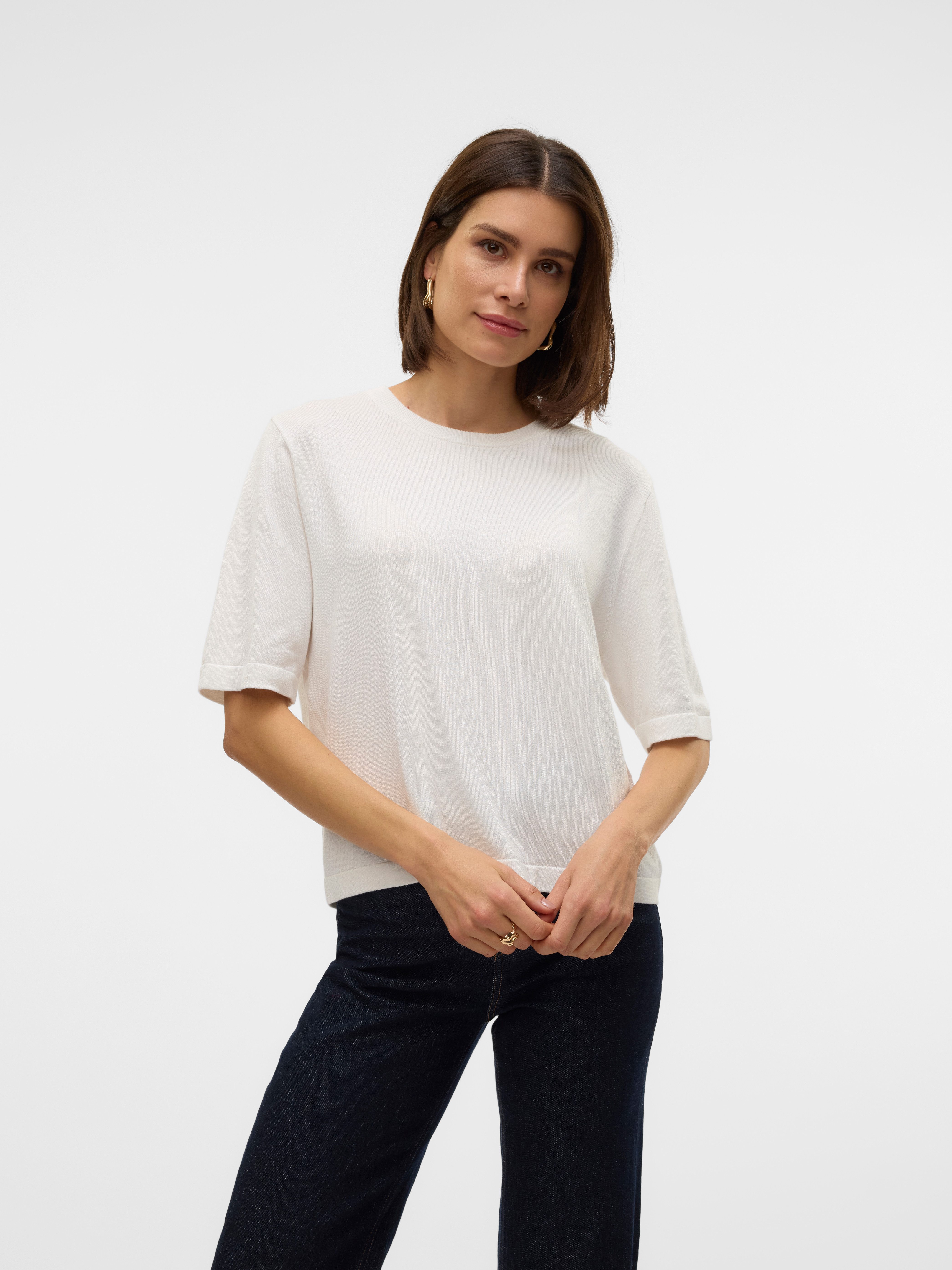 Vero Moda Kurzarmpullover VMSILJE 2/4 O-NCK günstig online kaufen