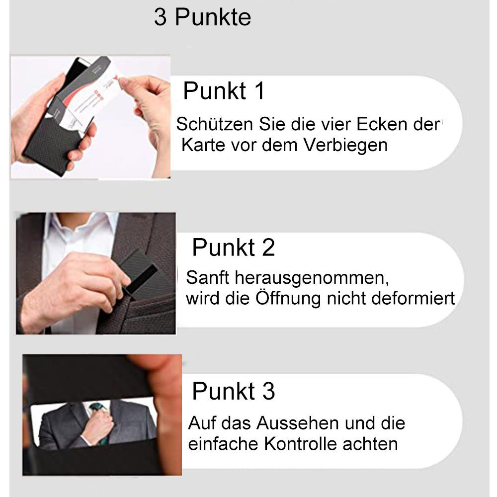 NUODWELL Taschenorganizer Kreditkartenetui aus Edelstahl, Kreditkartenetui günstig online kaufen