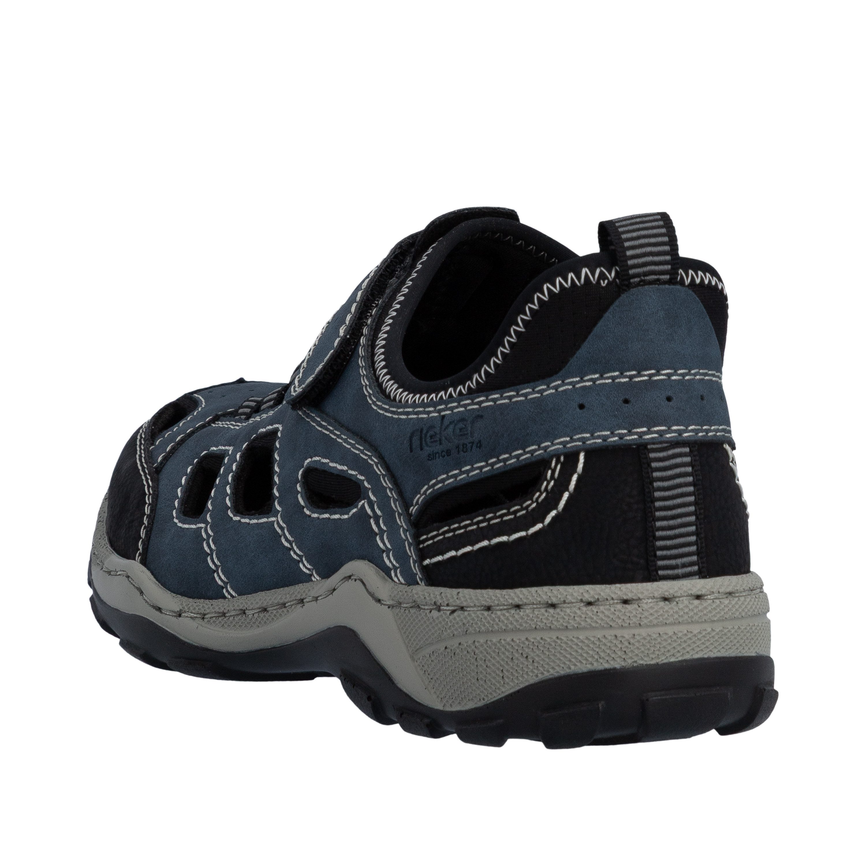 Rieker Slip-On Sneaker Schlupfschuh, Trekkingschuh, Outdoorschuh mit Klettriegel