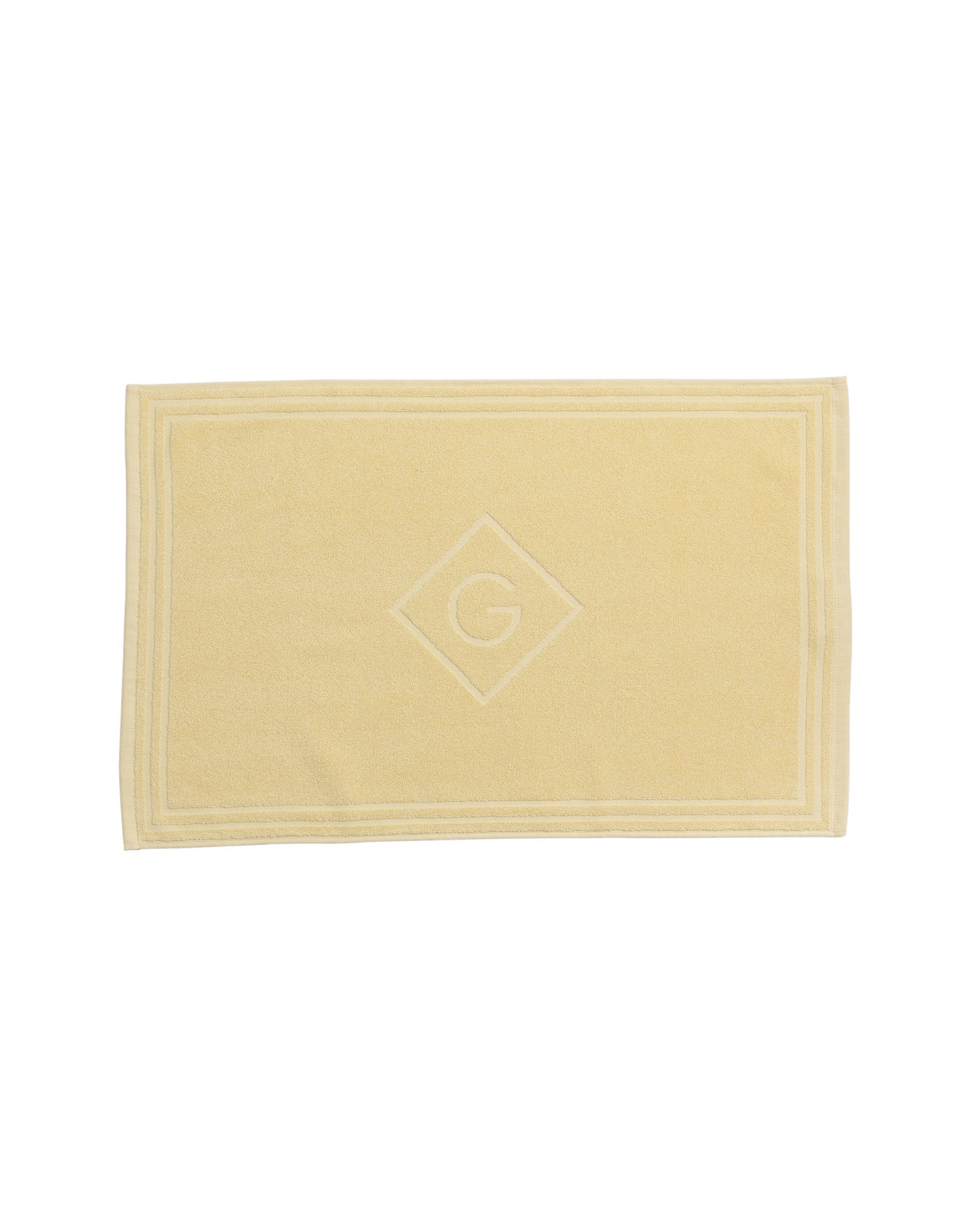 Gant Handtuch GANT Home Duschmatte aus der Serie Organic Premium, 50 x 80 cm, lemon, Bio - Baumwolle (1-St), rechteckig