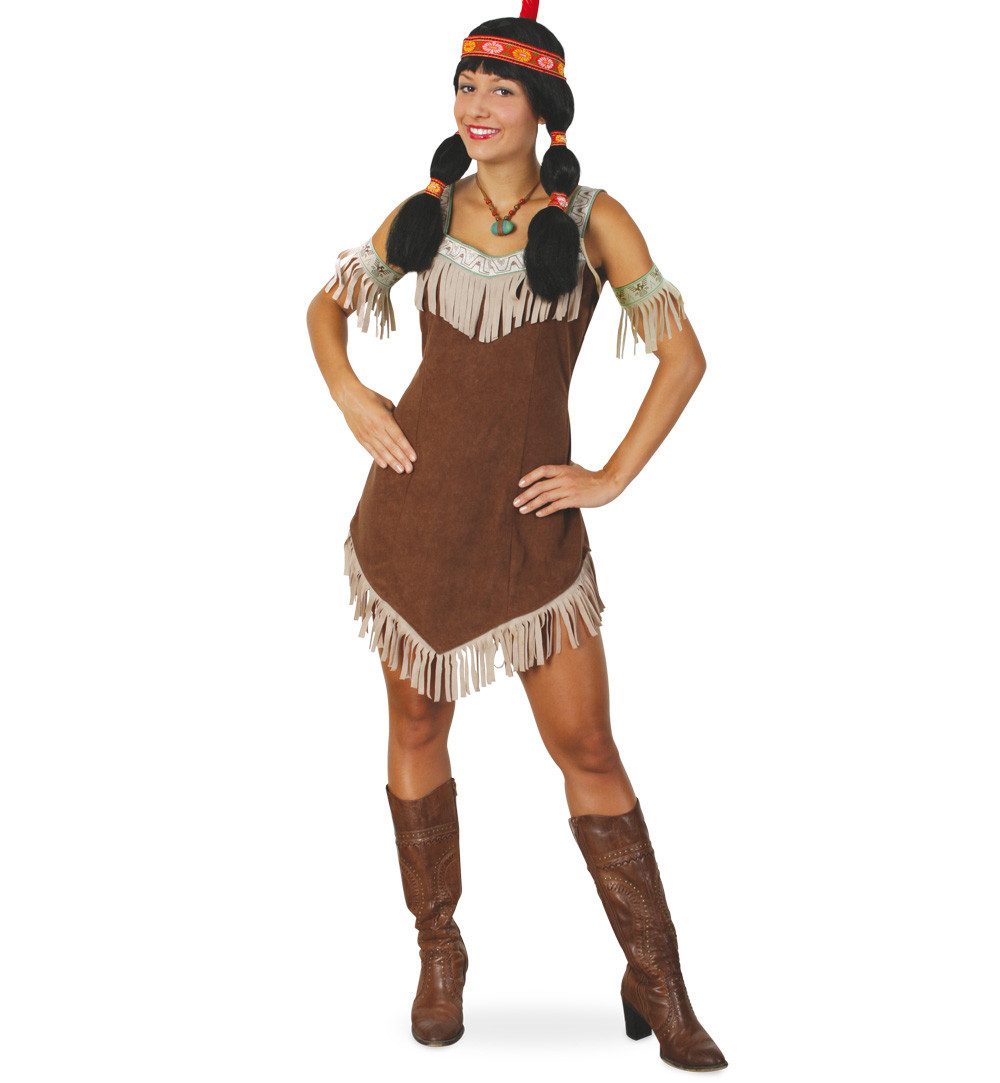 Kostüm Wilder Westen Kleid Sisika mit Armstulpen Karneval Fasching Party