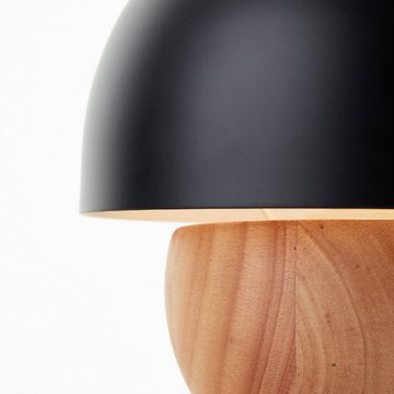 Lightbox Tischleuchte, ohne Leuchtmittel, Pilz-Tischleuchte, Ø 20 cm, E14, Holz/Metall, natur/schwarz