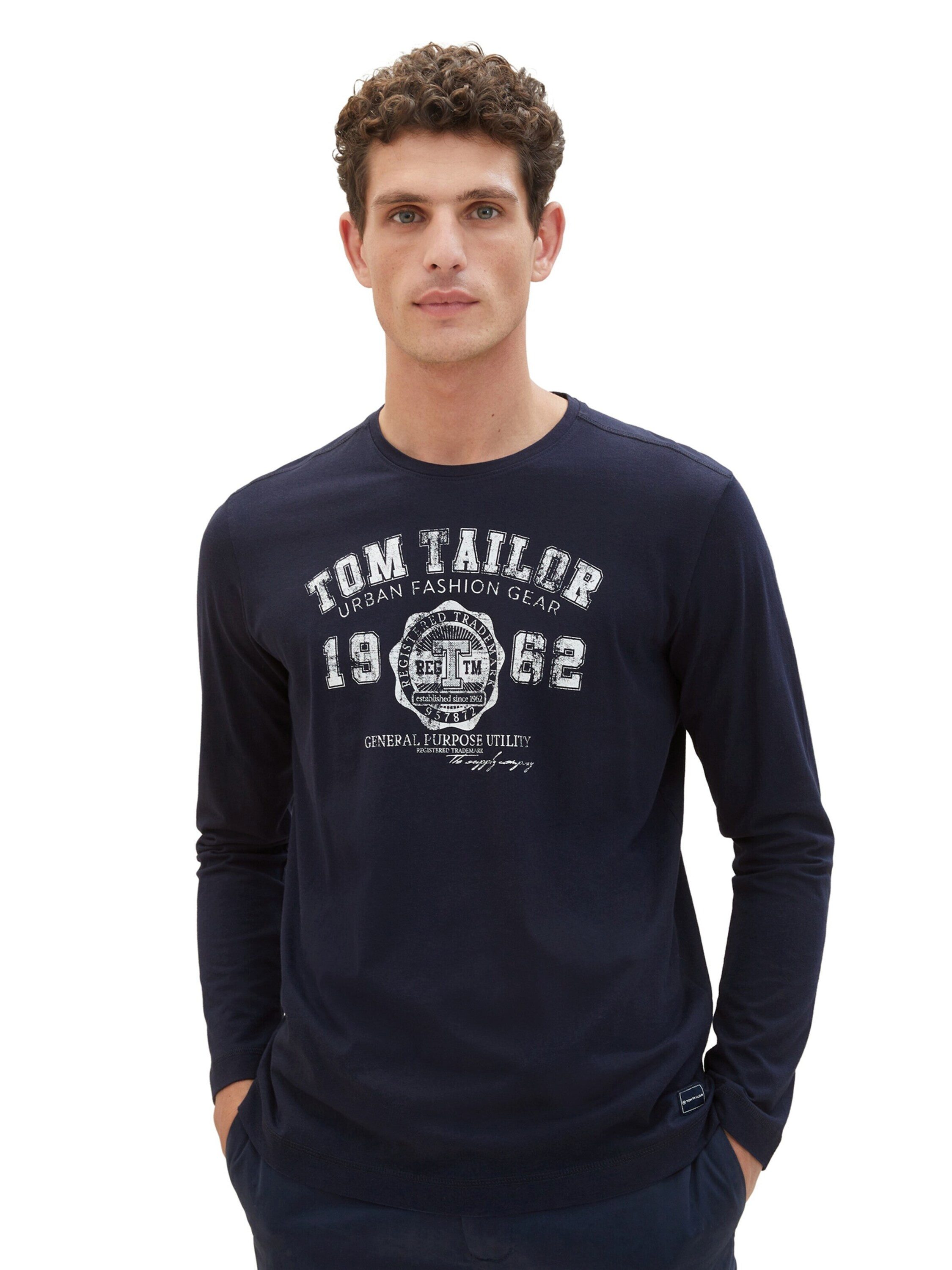 TOM TAILOR Langarmshirt (1-tlg) Plain/ohne Details günstig online kaufen