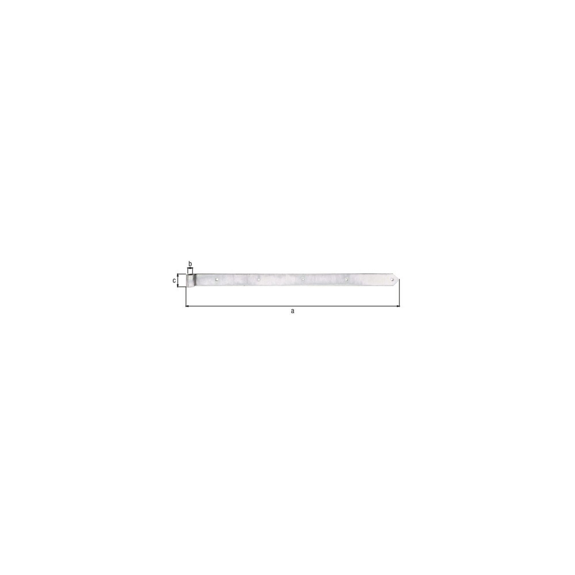 Alberts Tauchpumpe Ladenband L.1000x20x60mm S.8mm STA galv.verz.d.pass.D.20mm rd GAH