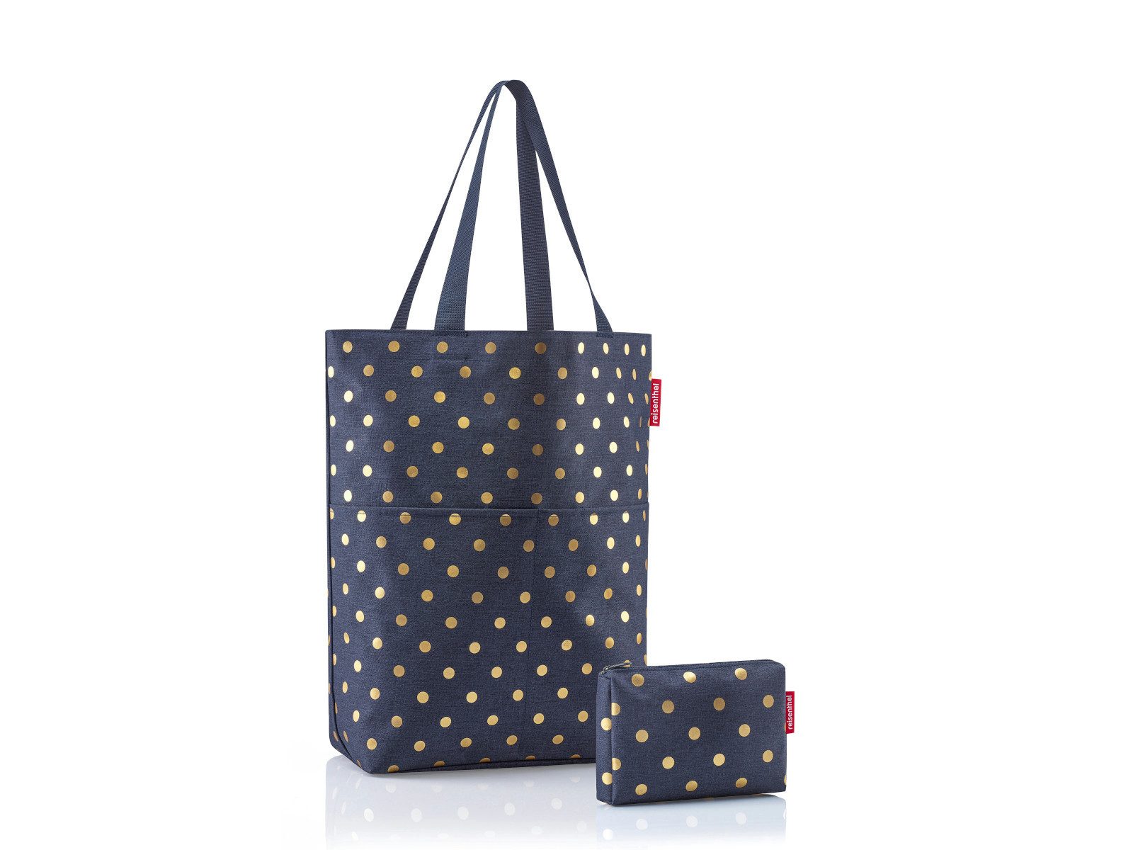 REISENTHEL® Einkaufsshopper cityshopper 2 metallic dots blue Set2 günstig online kaufen