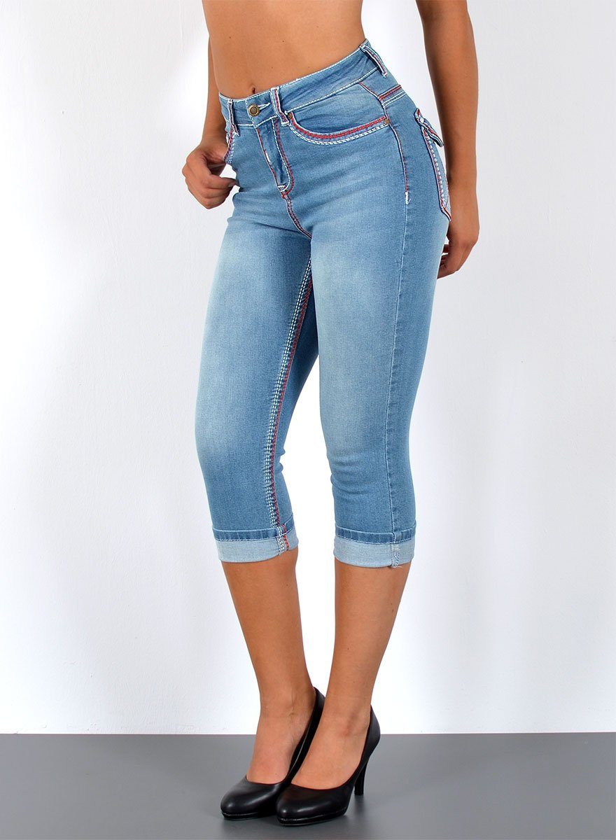 ESRA Caprijeans 3/4 Capri Jeans Damen günstig online kaufen