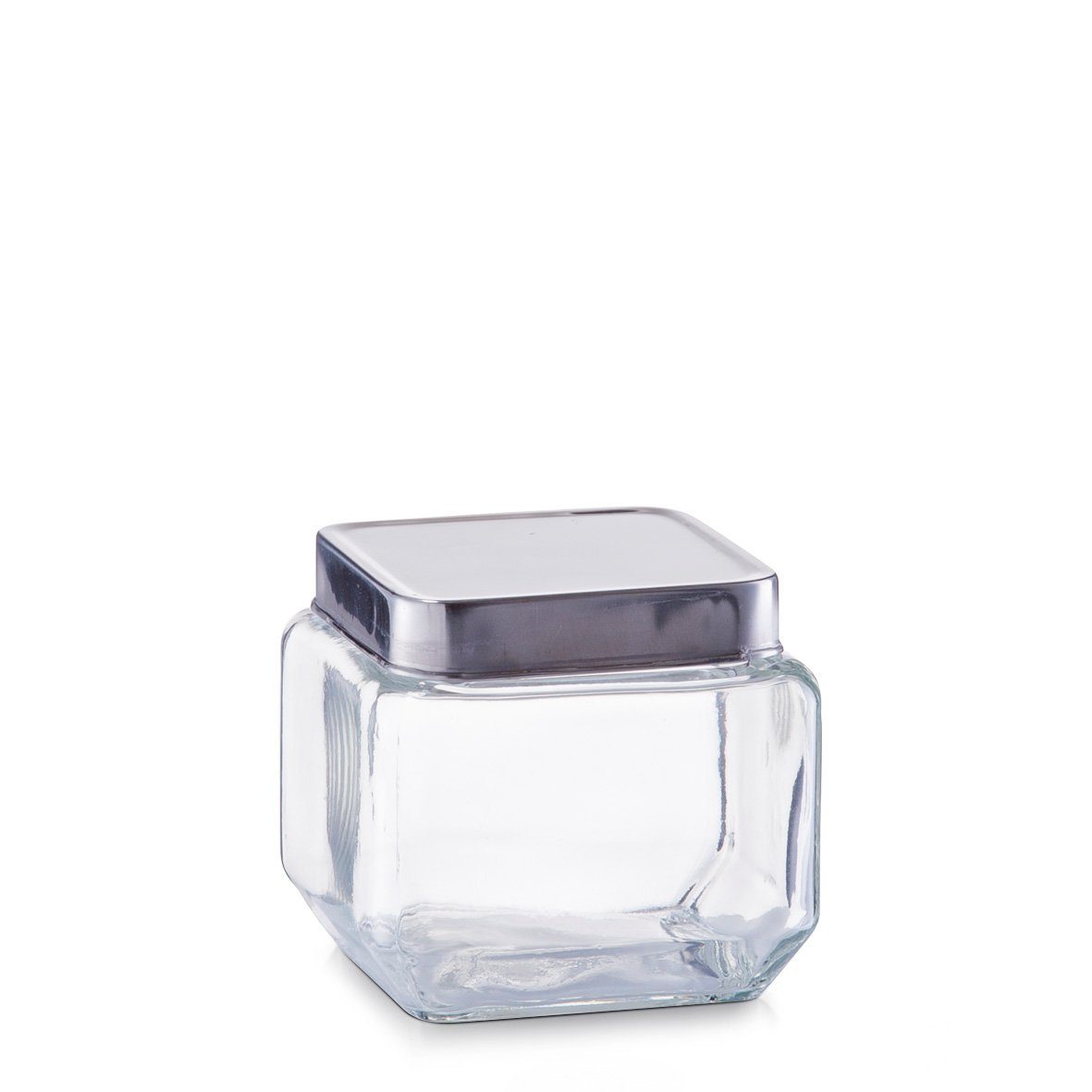 Zeller Present Vorratsglas Vorratsglas m. Edelstahldeckel, Glas/Edelstahl 18/0, 700 ml, Glas/Edelstahl 18/0, transparent, 11 x 11 x 10,5 cm