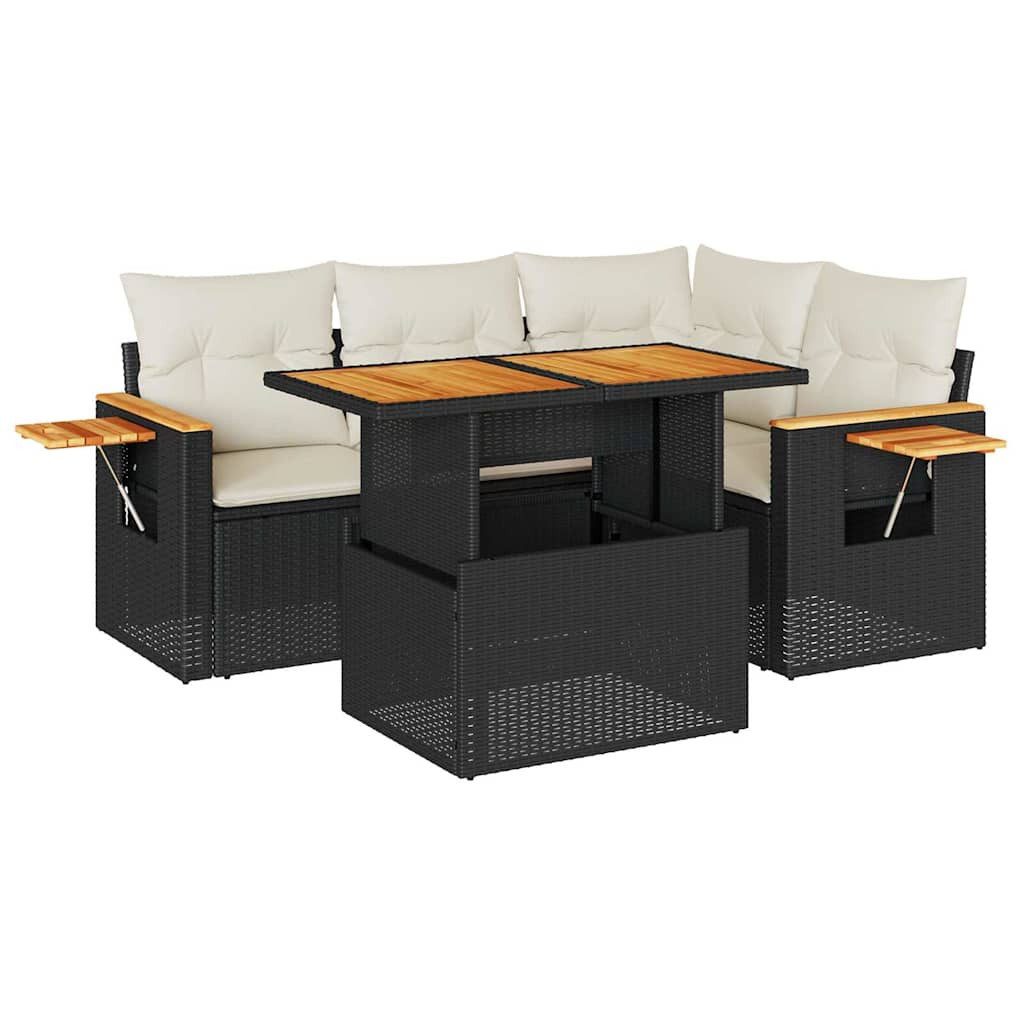 vidaXL Gartenlounge-Set 5tlg. Garten-Sofagarnitur mit Kissen günstig online kaufen