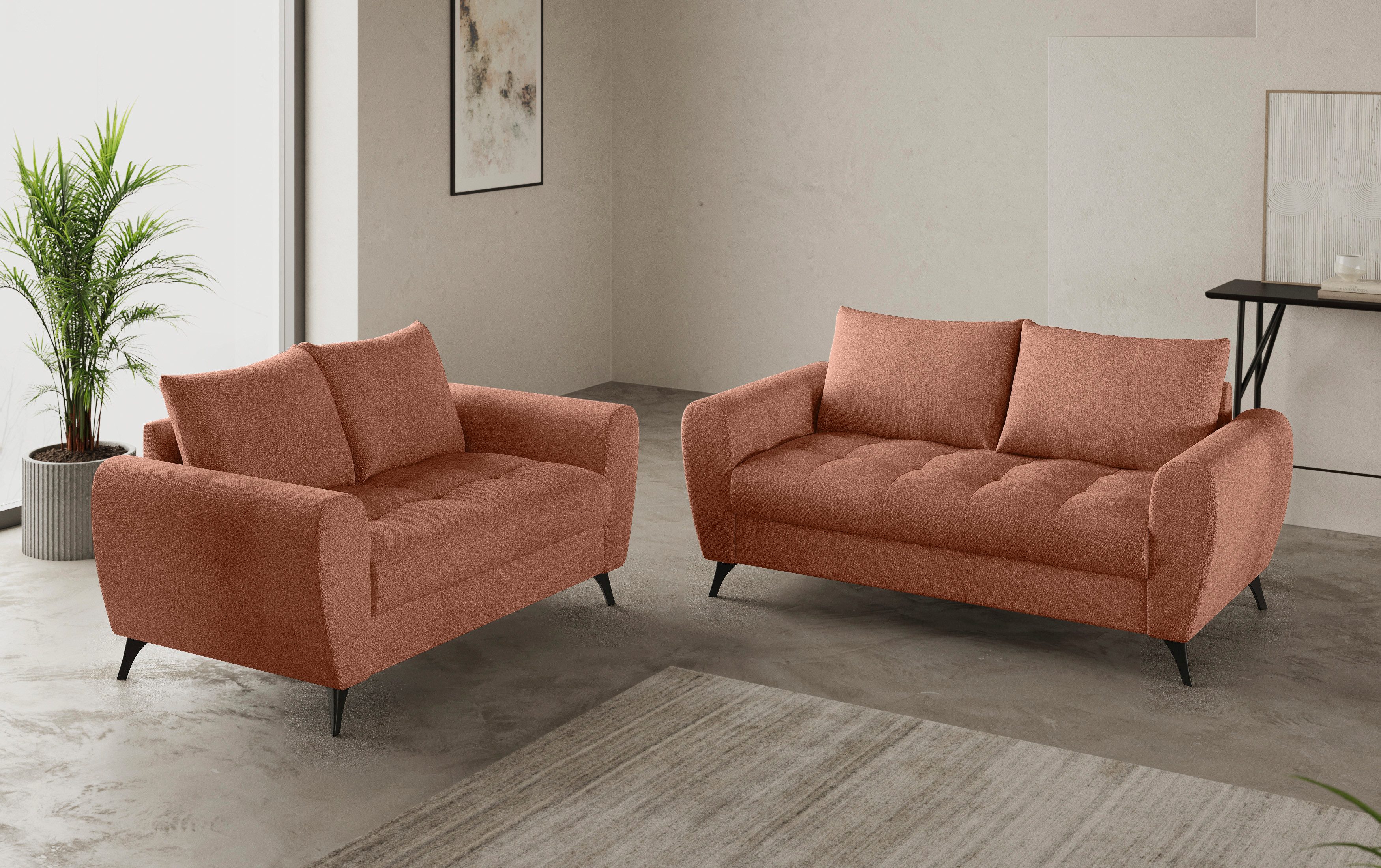 Mr. Couch 2-Sitzer "Blackburn II", Mit Kaltschaumpolsterung bis 140 kg bela günstig online kaufen
