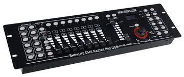 Showlite Lichtanlage Master Pro 192 Kanal DMX Controller - Steuert bis zu 12 Geräte, Max. 240 Szenen - USB Anschluss & Midi-Input