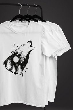 Neverless Print-Shirt Herren T-Shirt Bär Grizzly Bear Natur Outdoor Adventure Fashion Streetstyle Neverless® mit Print