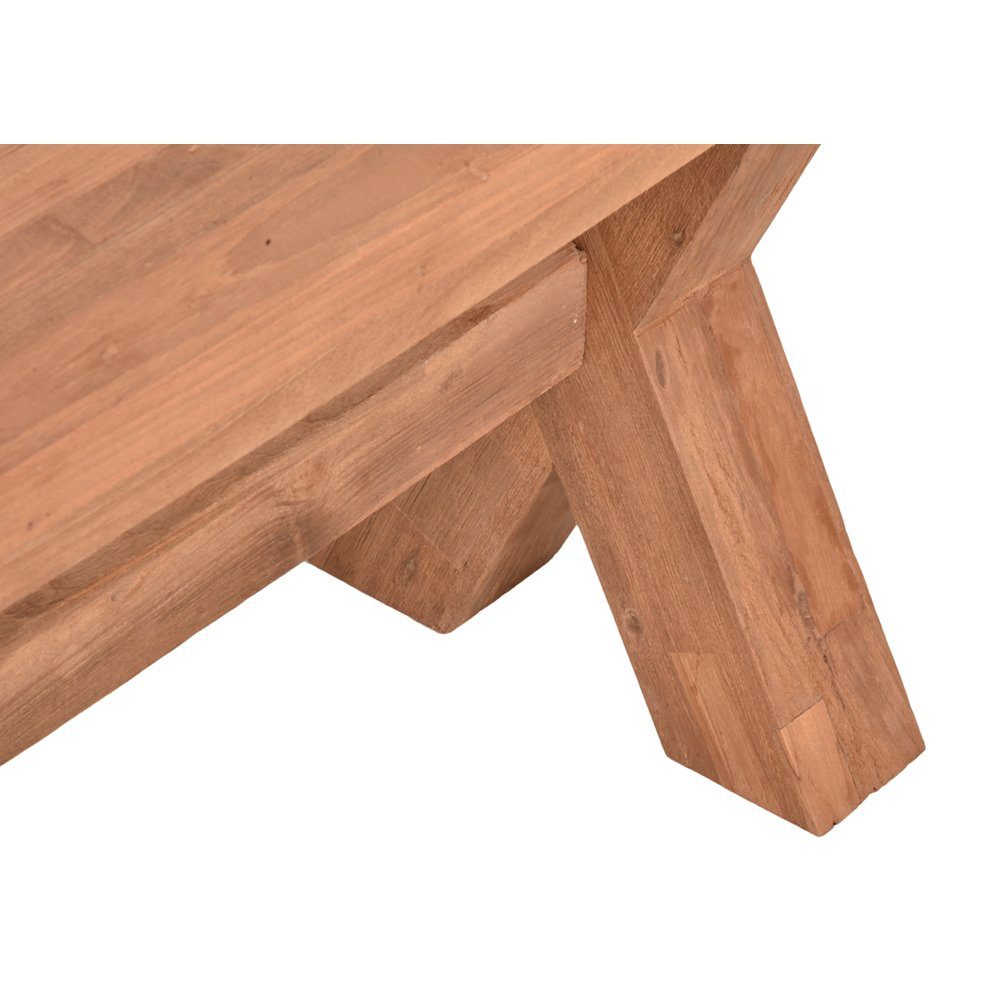 Lomadox Gartenbank GAZA-120, Terrassenbank aus recyceltem Teak-Holz, B/H/T: ca. 200/48/35 cm