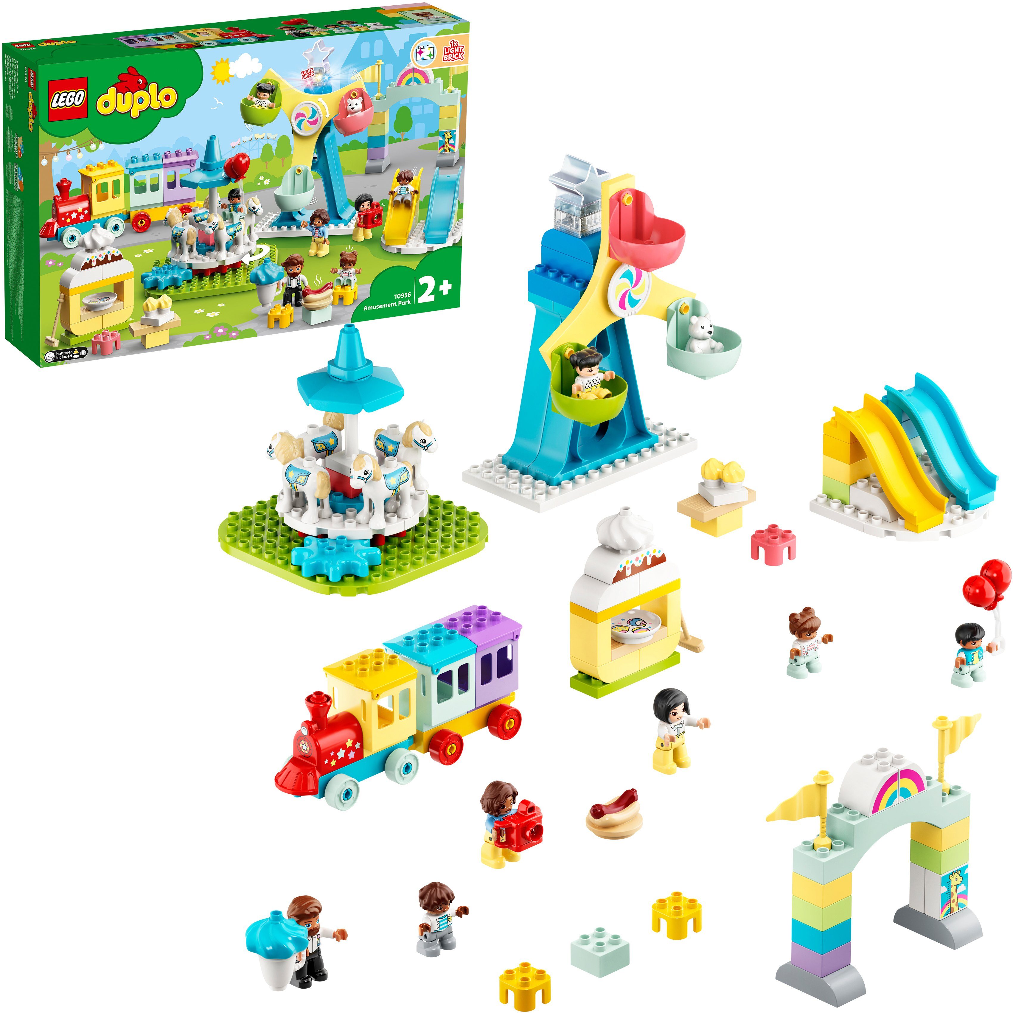 Image of LEGO® Konstruktionsspielsteine »Erlebnispark (10956), LEGO® DUPLO® Town«, (95 St), Made in Europe