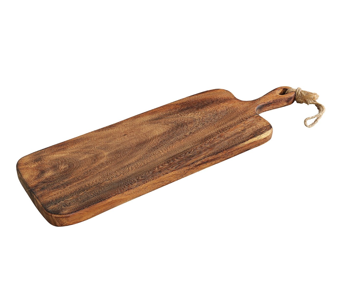 ZASSENHAUS Servierbrett Griff-/Servierbrett Akazienholz 60 x 20 cm, Akazienholz, (Schneidebretter)