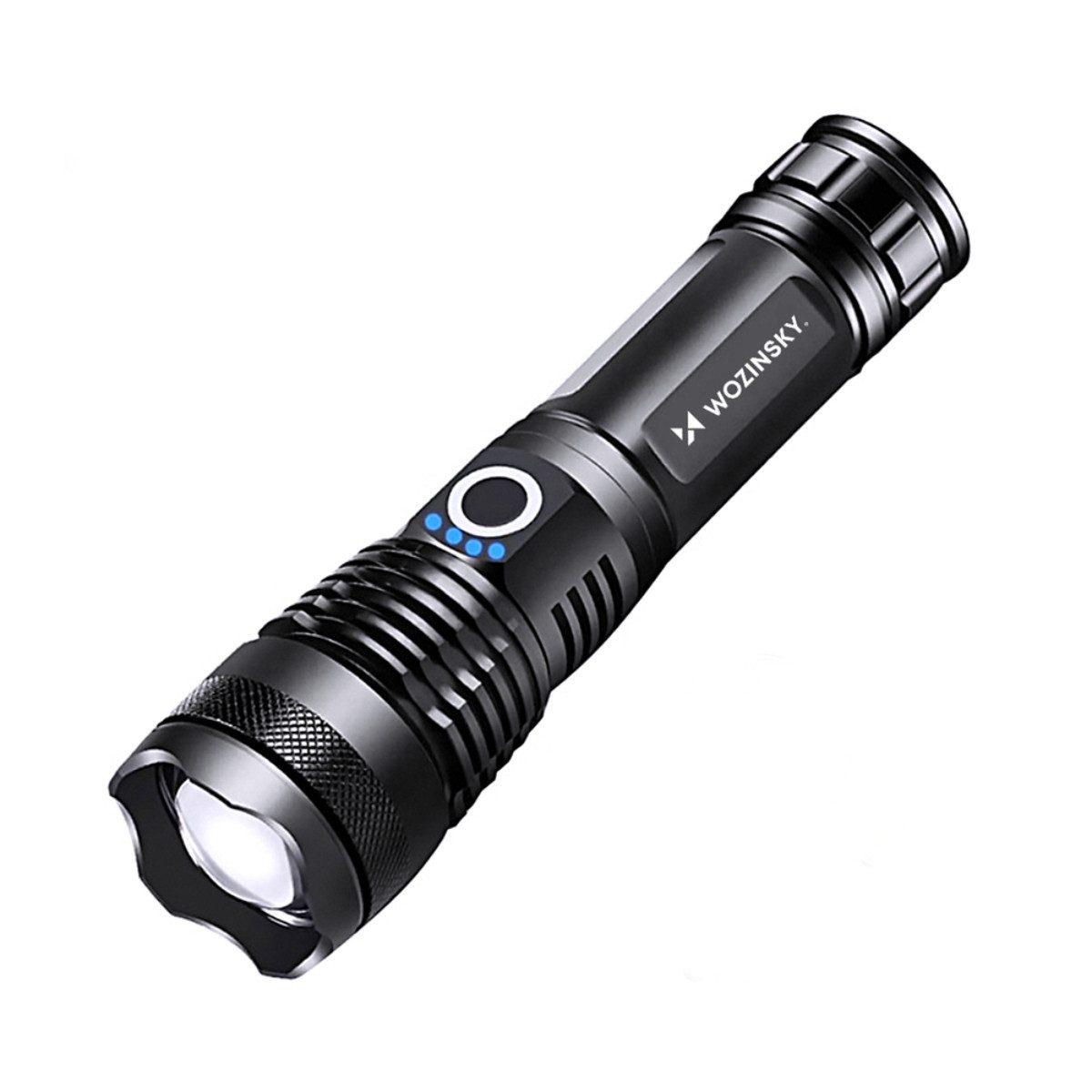 Wozinsky LED Taschenlampe WLT-15W, 1500 lm, variabler Fokus, Akkuanzeige und SOS-Modus