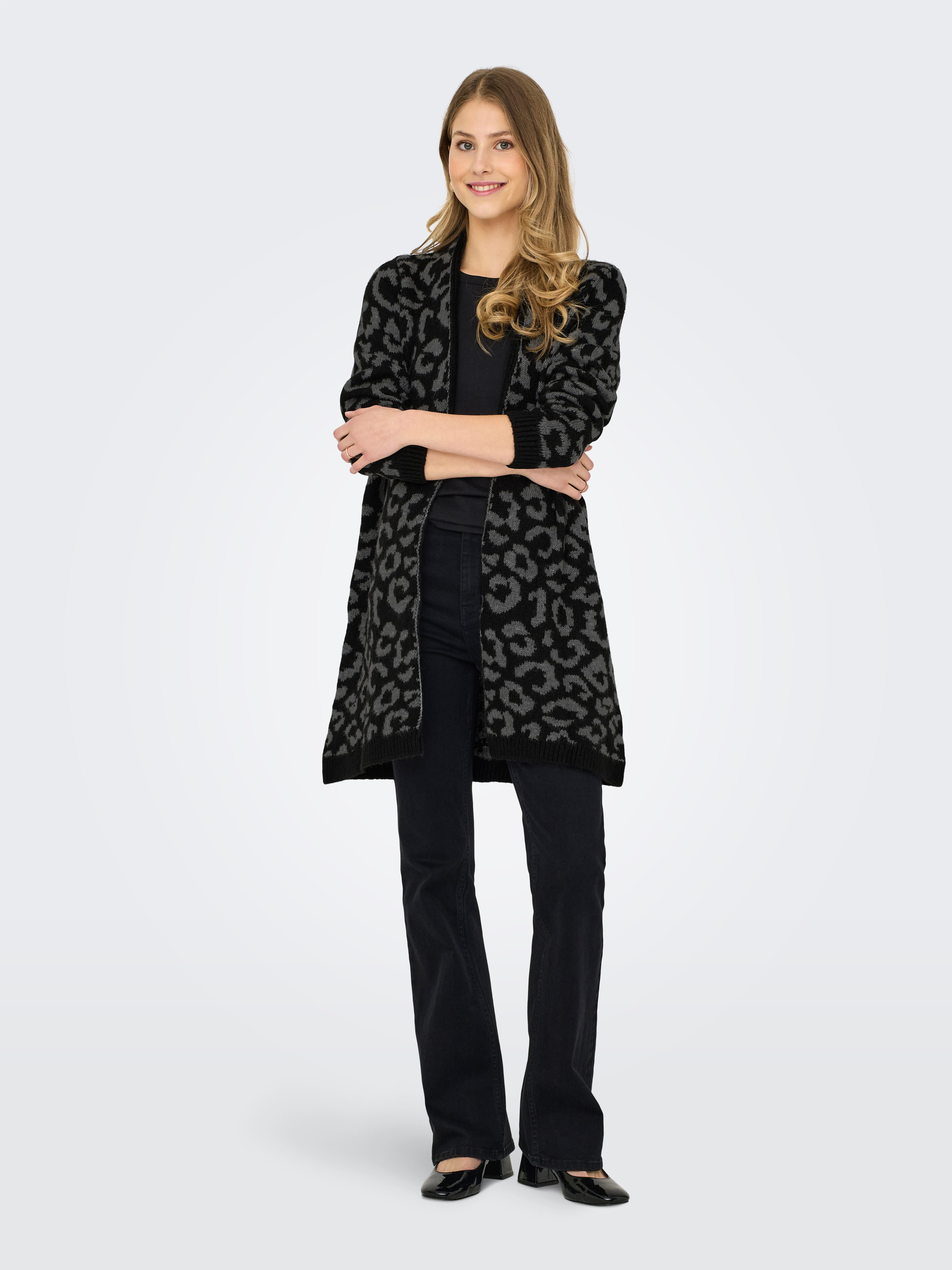 ONLY Strickjacke ONLJADE ANIMAL AO LS CARDIGAN RP KNT