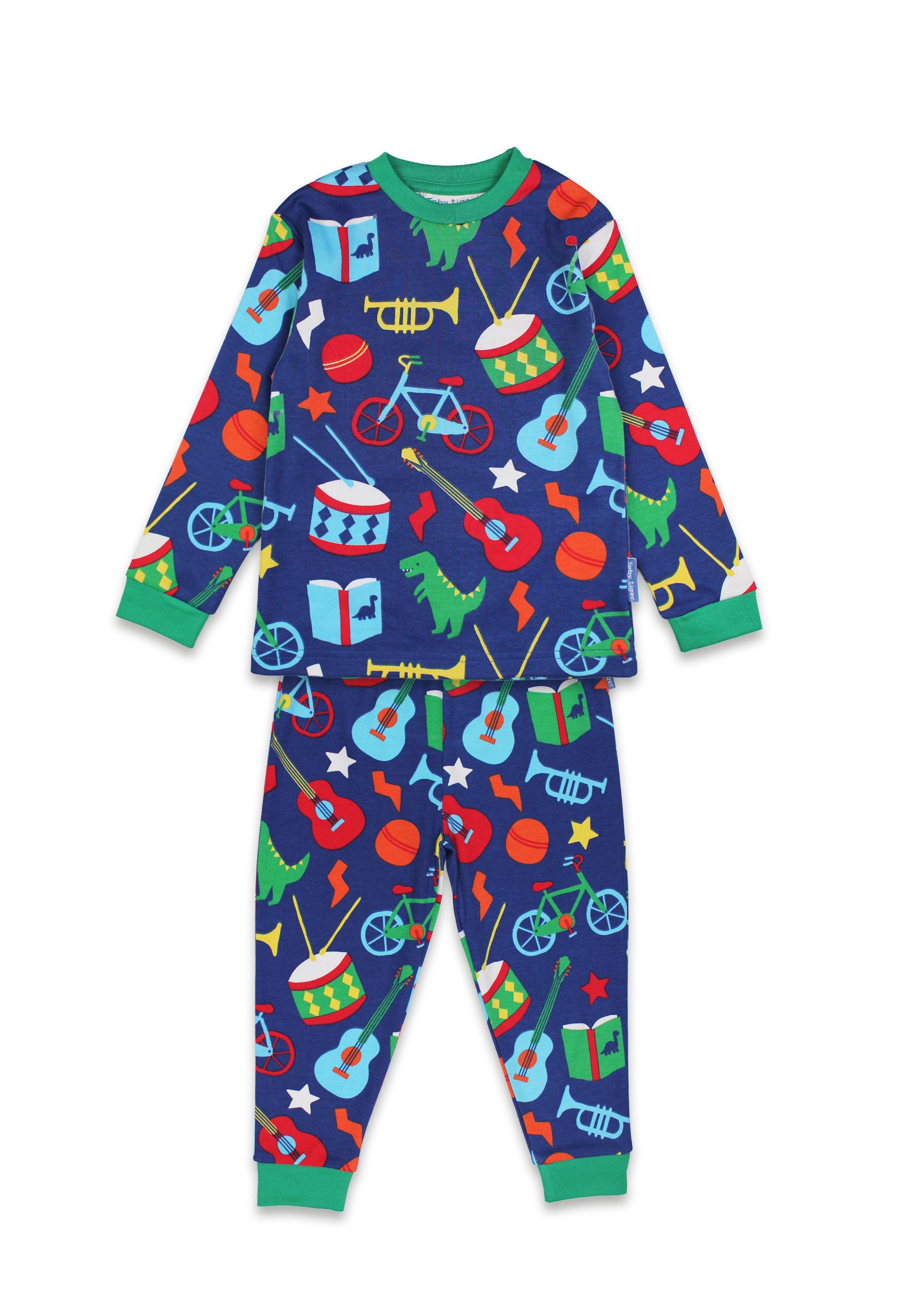 Toby Tiger Schlafanzug Schlafanzug mit Geschenke Print