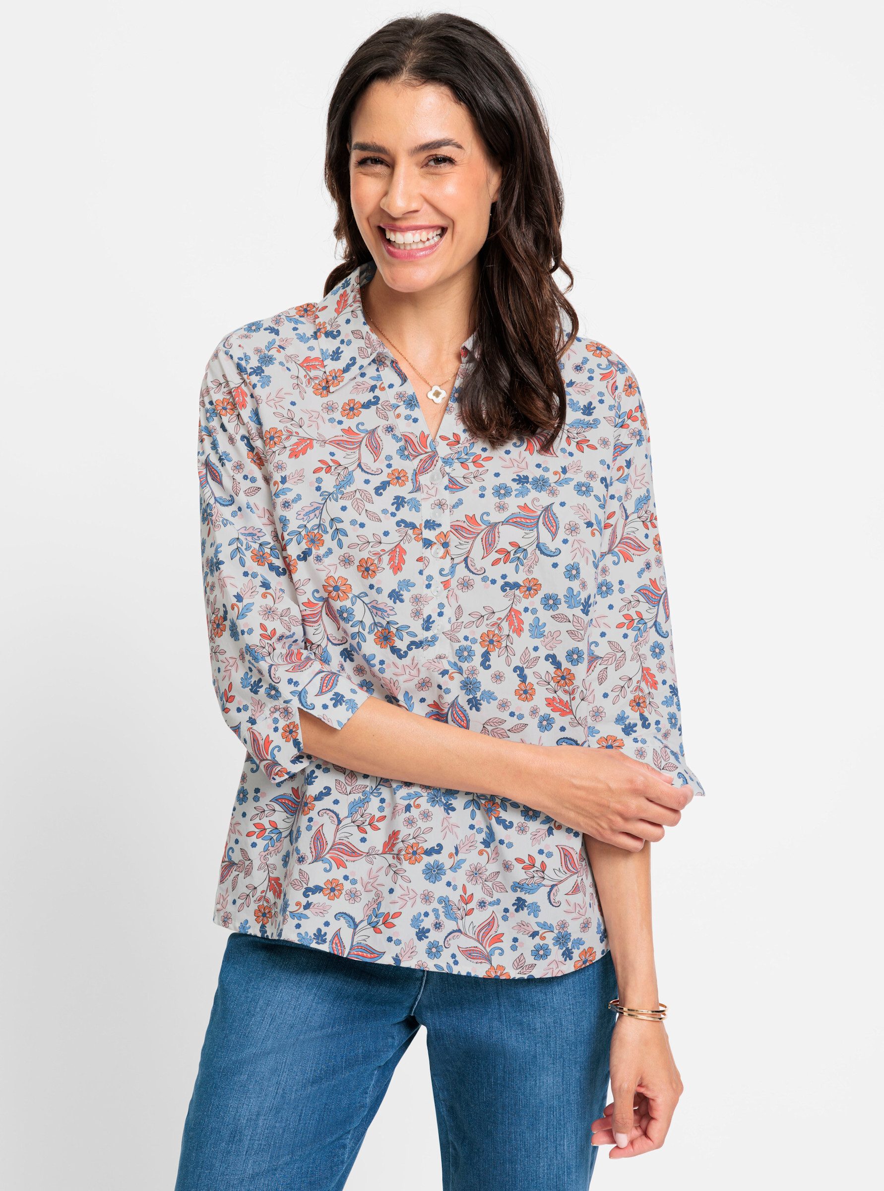 Witt Klassische Bluse Baumwollbluse günstig online kaufen