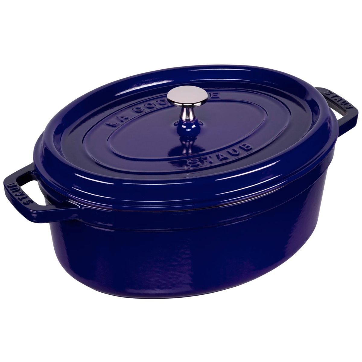 Staub Auflaufform La Cocotte 29cm oval dunkelblau, Gusseisen, Gusseisen