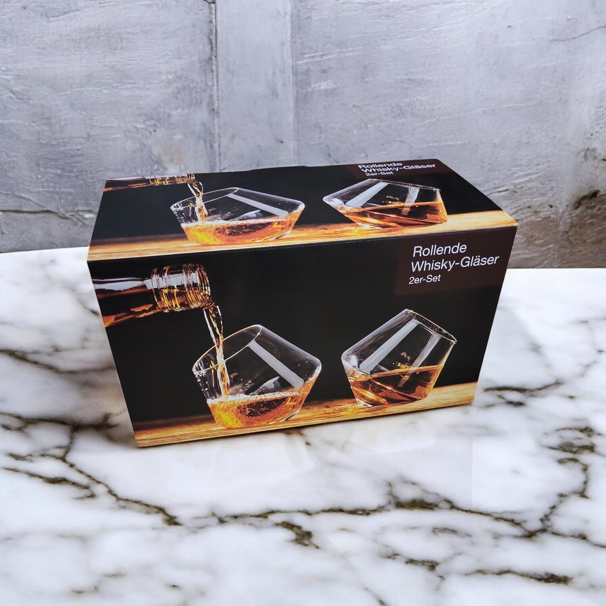 Whiskyglas Rollende Whiskey Gläser, 2-er Set 430 ml