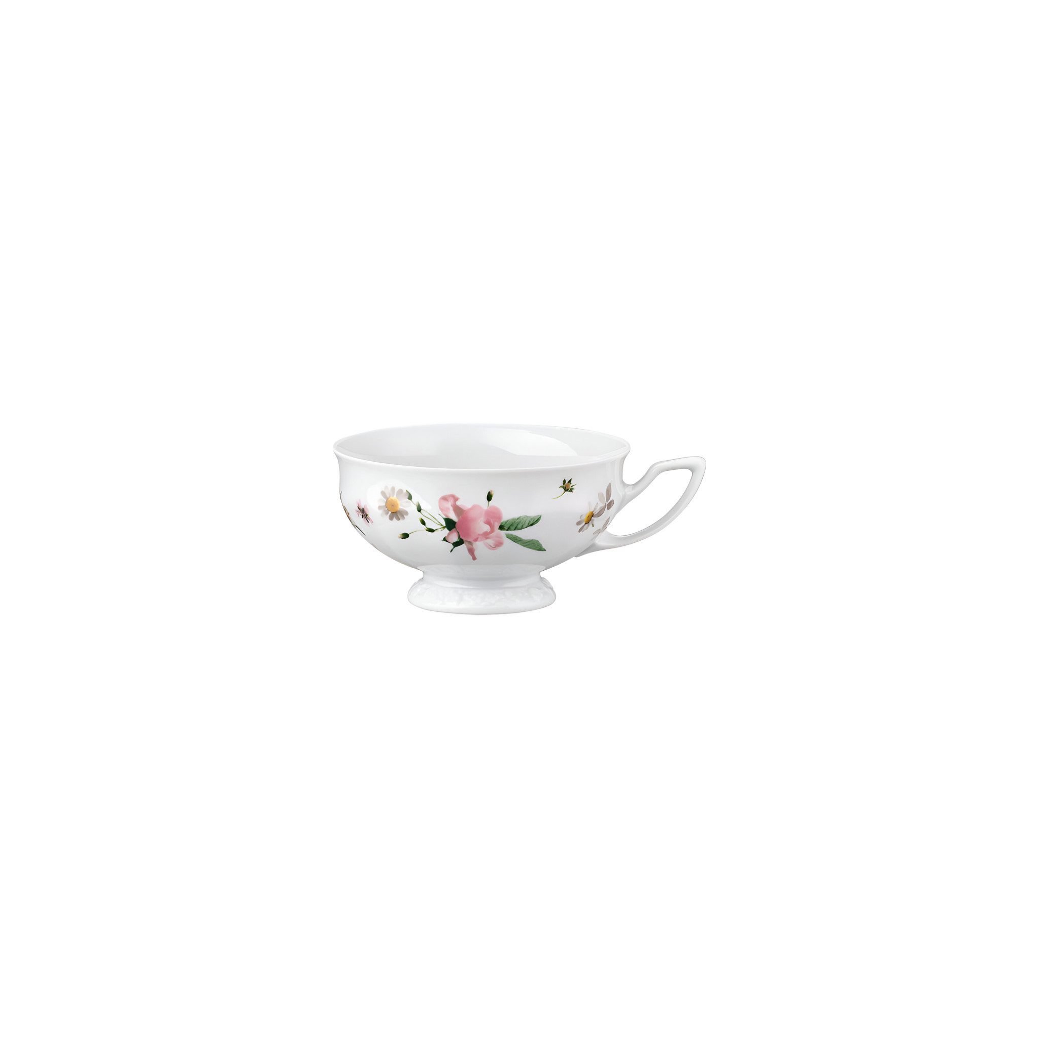 Rosenthal Tasse Tee-Obertasse - MARIA PINK ROSE, Porzellan, Lebensmittelkontaktsicher + Mikrowellengeeignet + Spülmaschinenfest