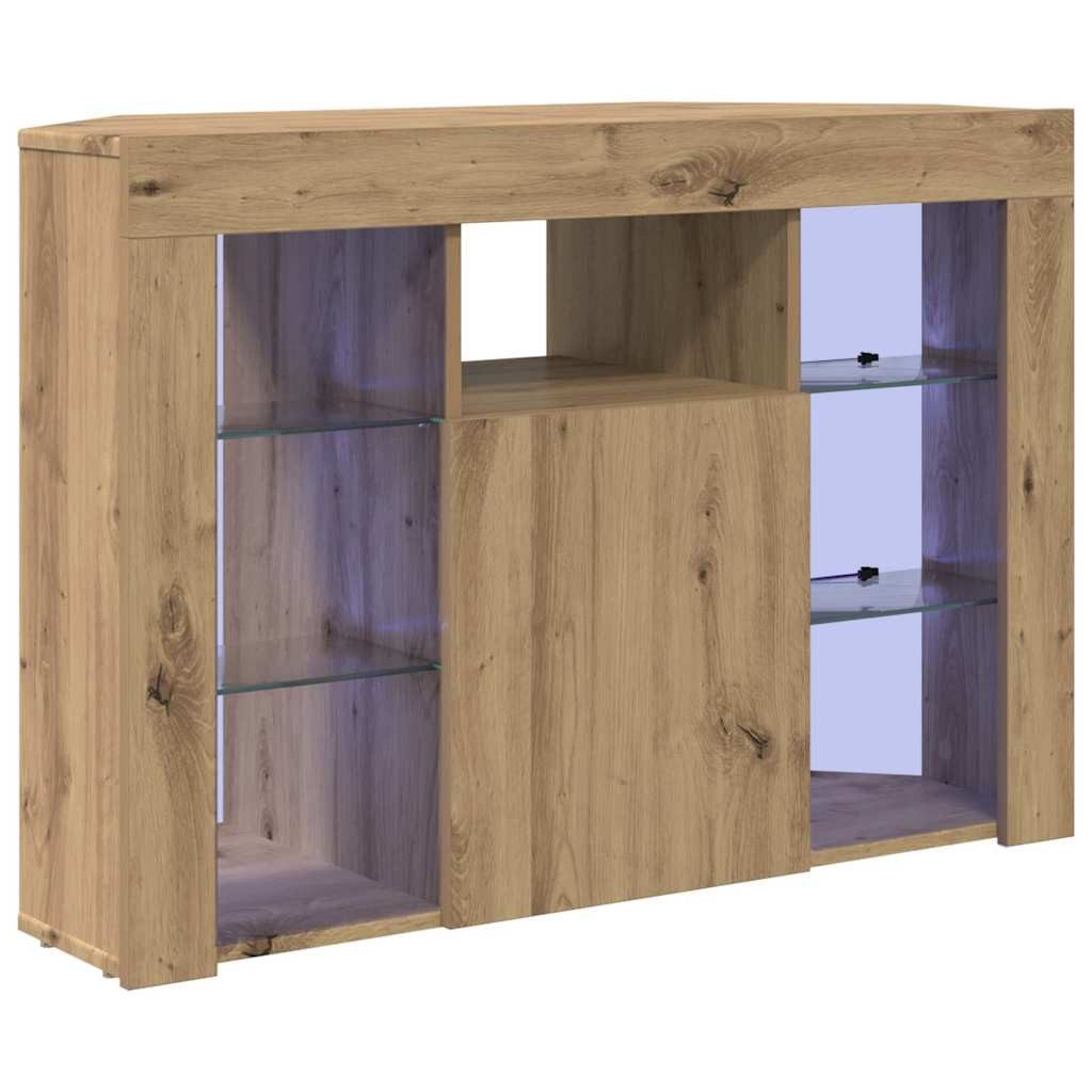 vidaXL TV-Schrank Eck-LED-TV-Schrank Artisan-Eiche 105 x 40 x 68 cm Holzwer günstig online kaufen